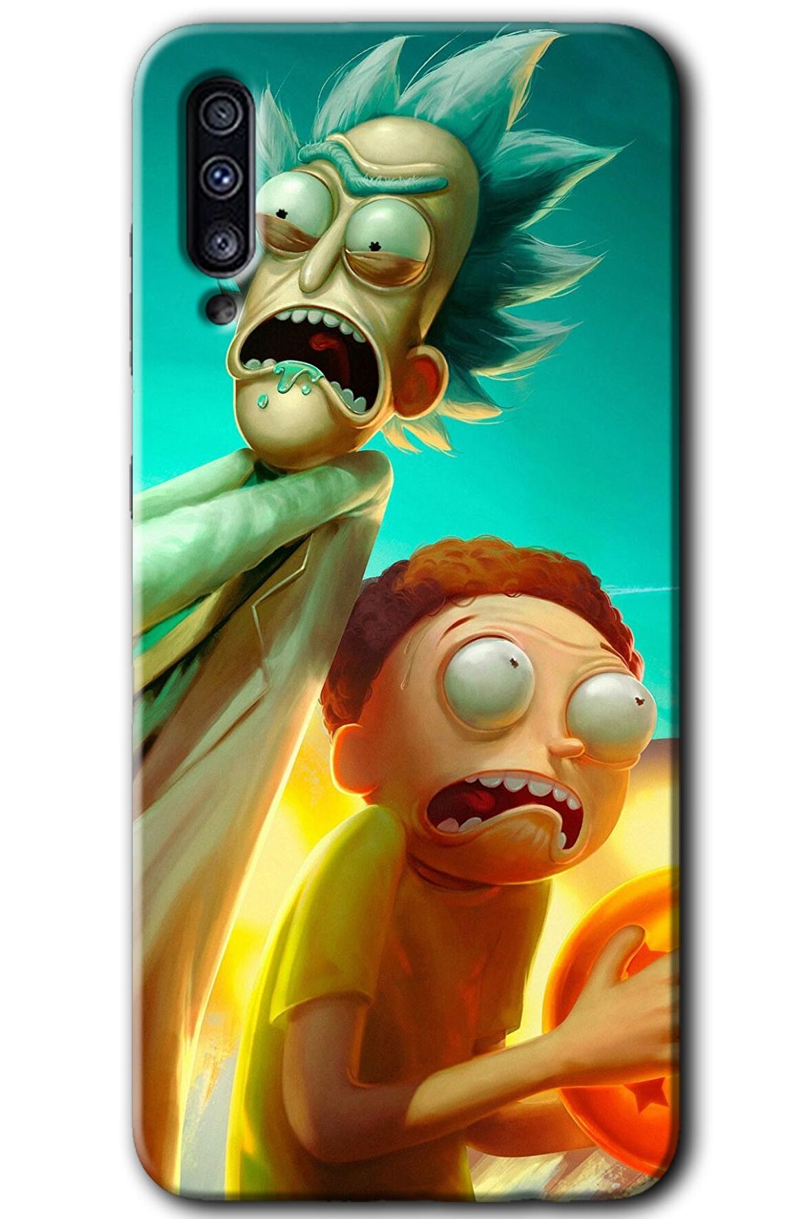 Galaxy A50 Kılıf HD Desen Baskılı Arka Kapak - Rick Morty 