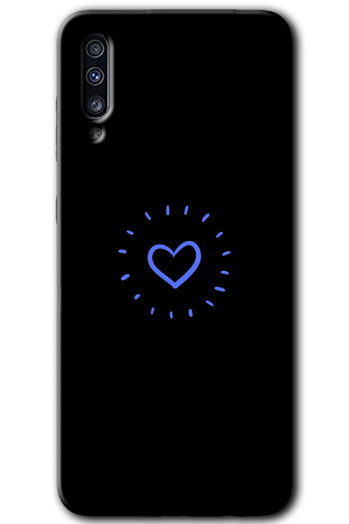 Galaxy A50s Kılıf HD Desen Baskılı Arka Kapak - Heart Strokes 
