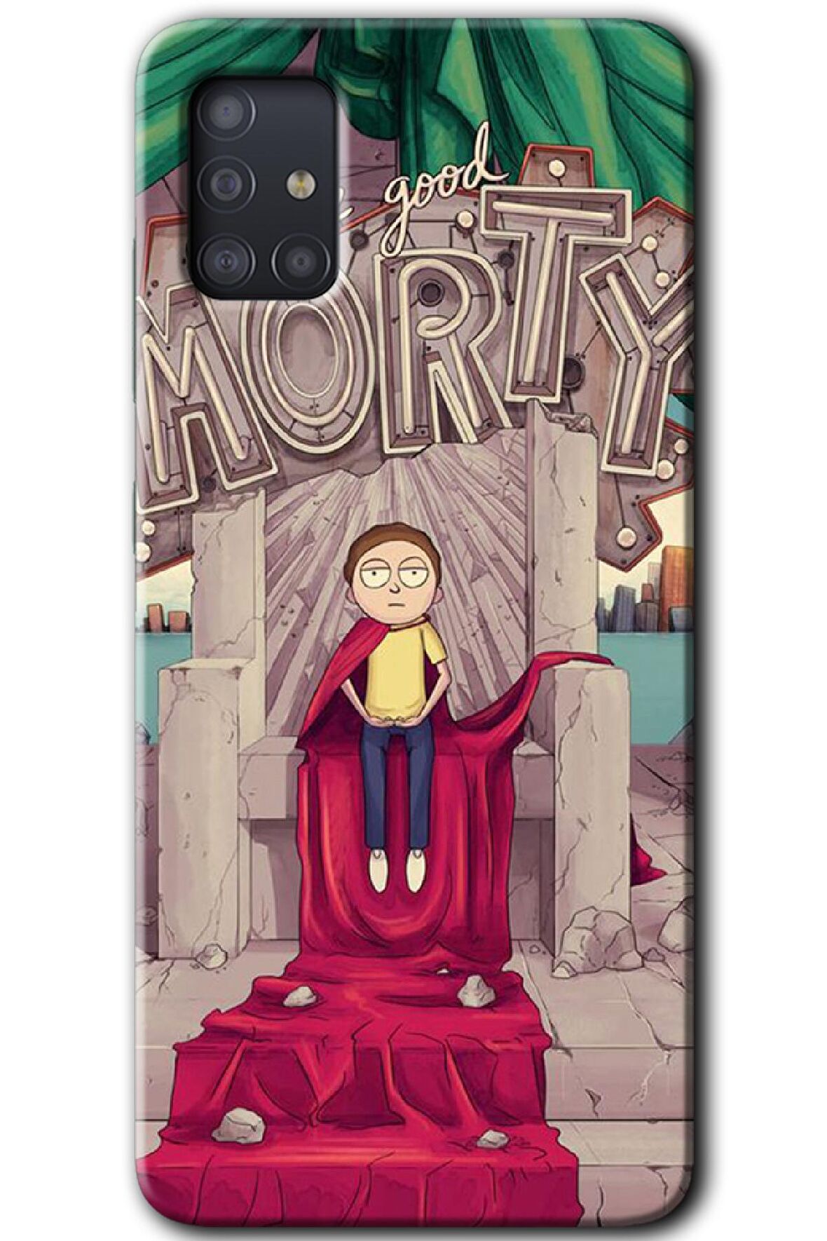 Galaxy A51 Kılıf HD Desen Baskılı Arka Kapak - Morty 