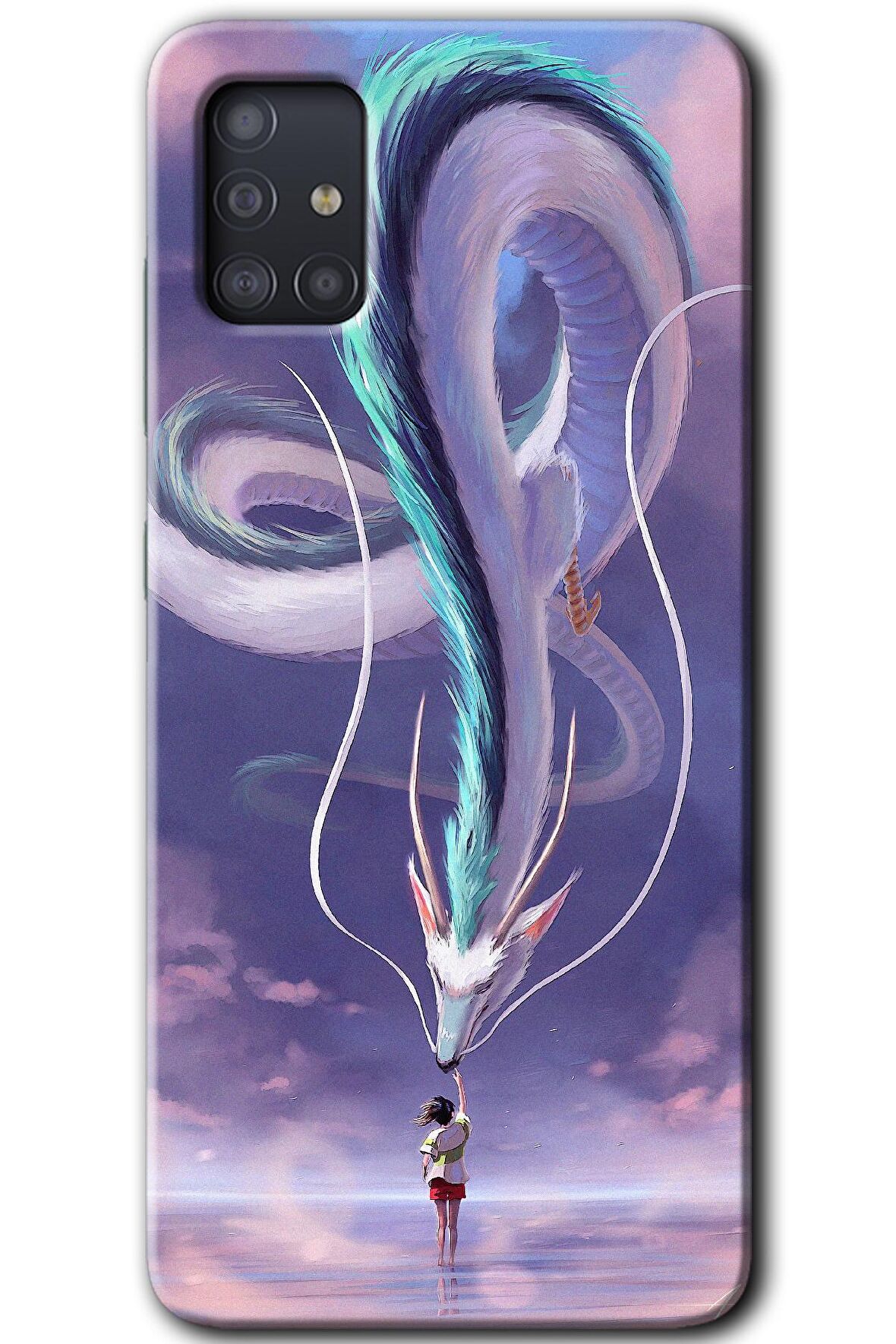 Galaxy A51 Kılıf HD Desen Baskılı Arka Kapak - Dragon Snake 