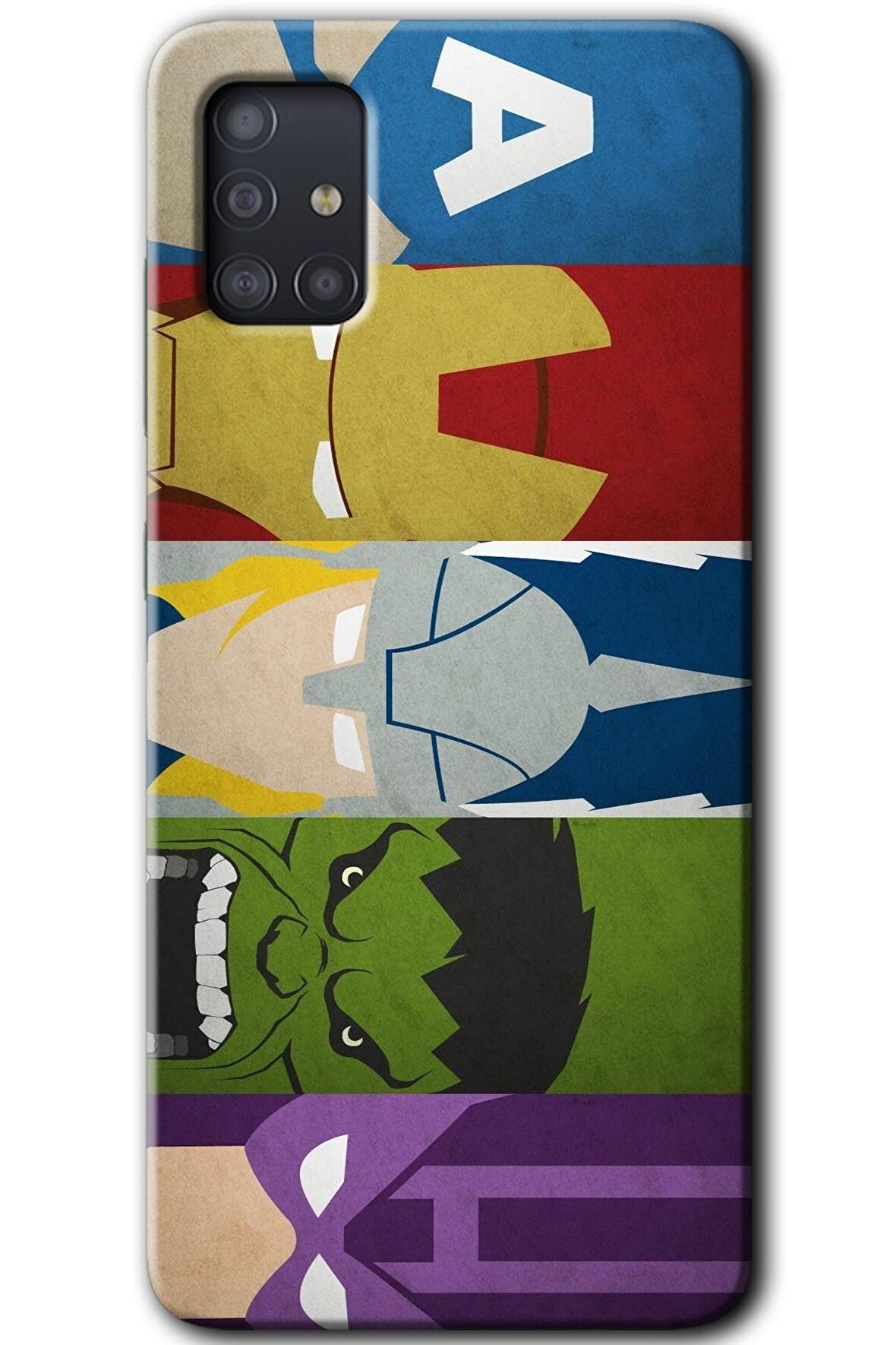 Galaxy A51 Kılıf HD Desen Baskılı Arka Kapak - Avengers-1 
