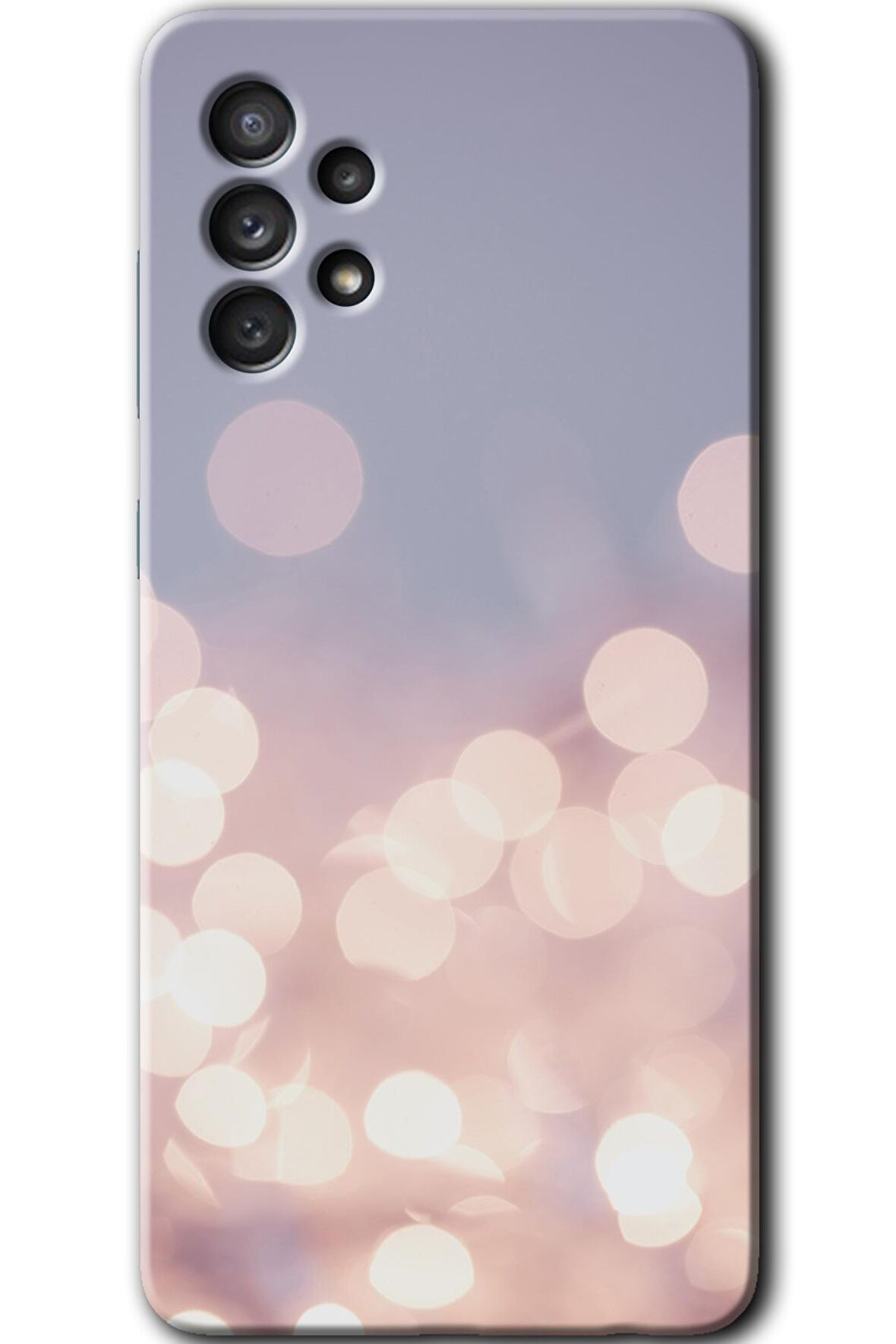 Galaxy A52 Kılıf HD Desen Baskılı Arka Kapak - Blur Lights 