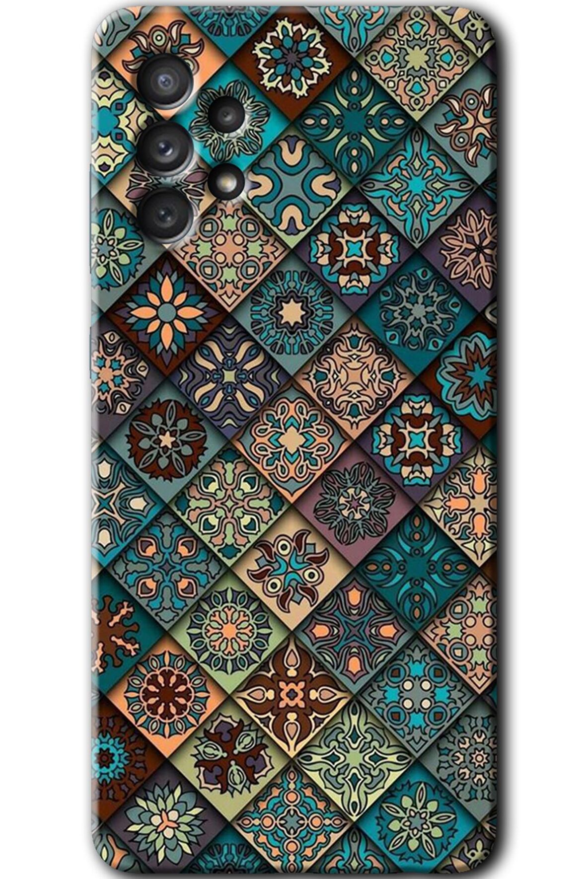 Galaxy A52 Kılıf HD Desen Baskılı Arka Kapak - Mandala Desen 