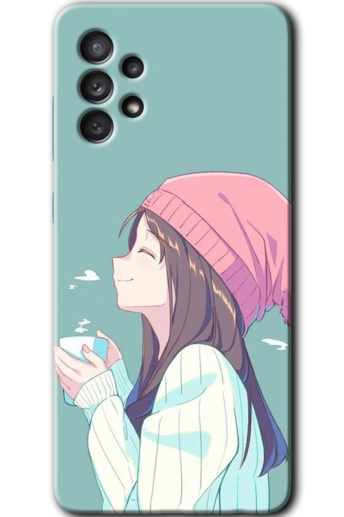 Galaxy A52s Kılıf HD Desen Baskılı Arka Kapak - Happy Girl 