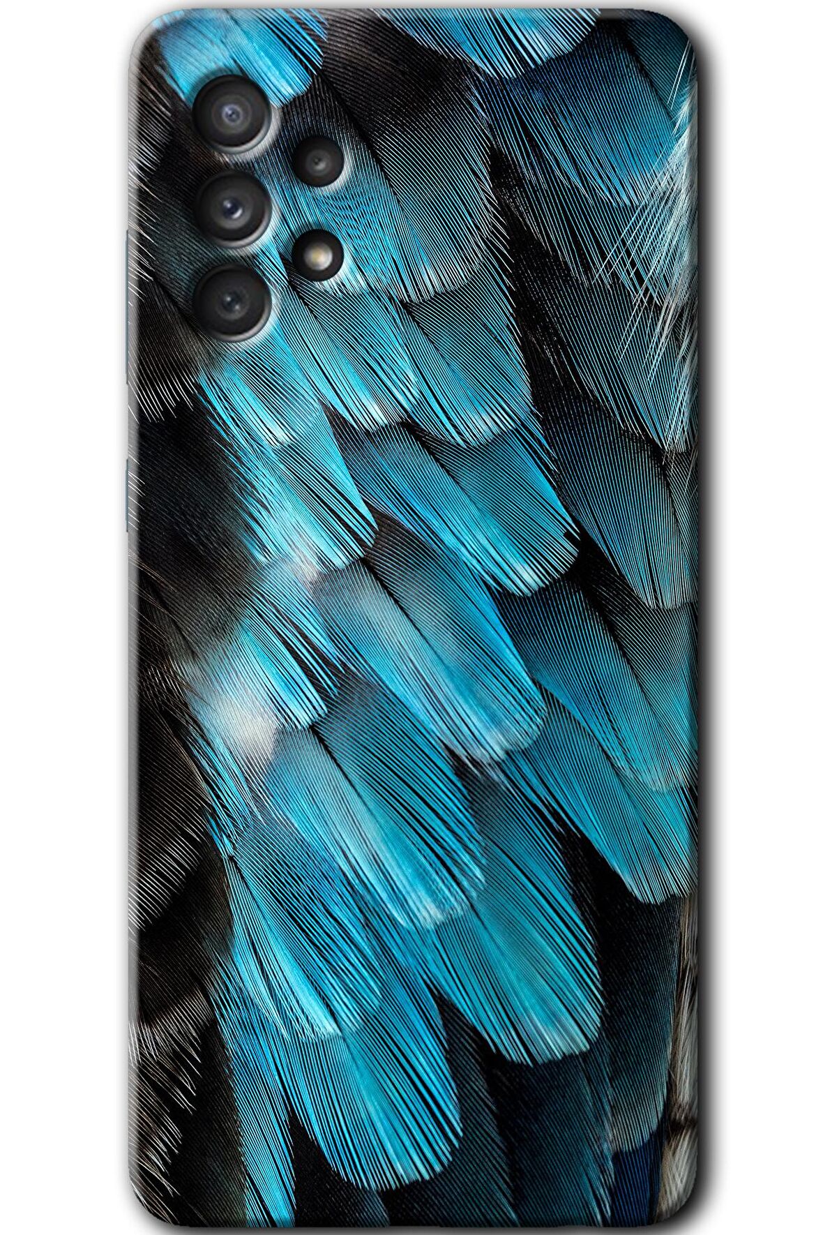 Galaxy A52s Kılıf HD Desen Baskılı Arka Kapak - 9D Tüyler 