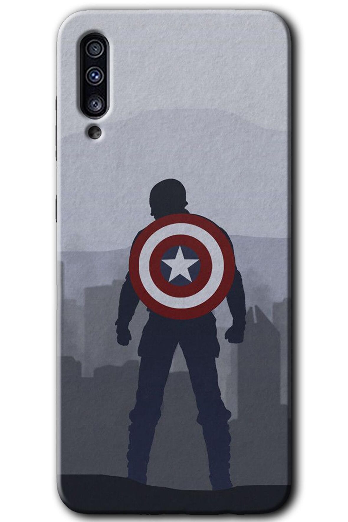 Galaxy A70s Kılıf HD Desen Baskılı Arka Kapak - Captain Avenger 