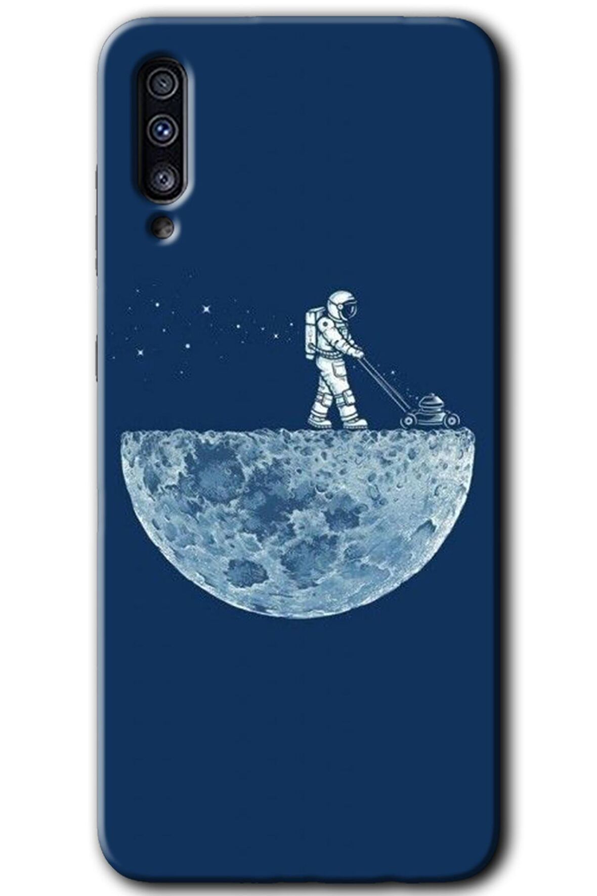 Galaxy A70s Kılıf HD Desen Baskılı Arka Kapak - Uzay İşçisi 