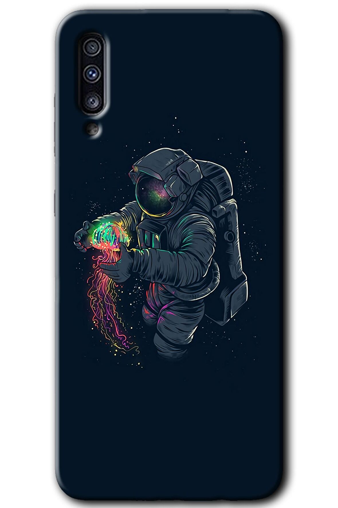 Galaxy A70s Kılıf HD Desen Baskılı Arka Kapak - Astronot Kıyafeti 