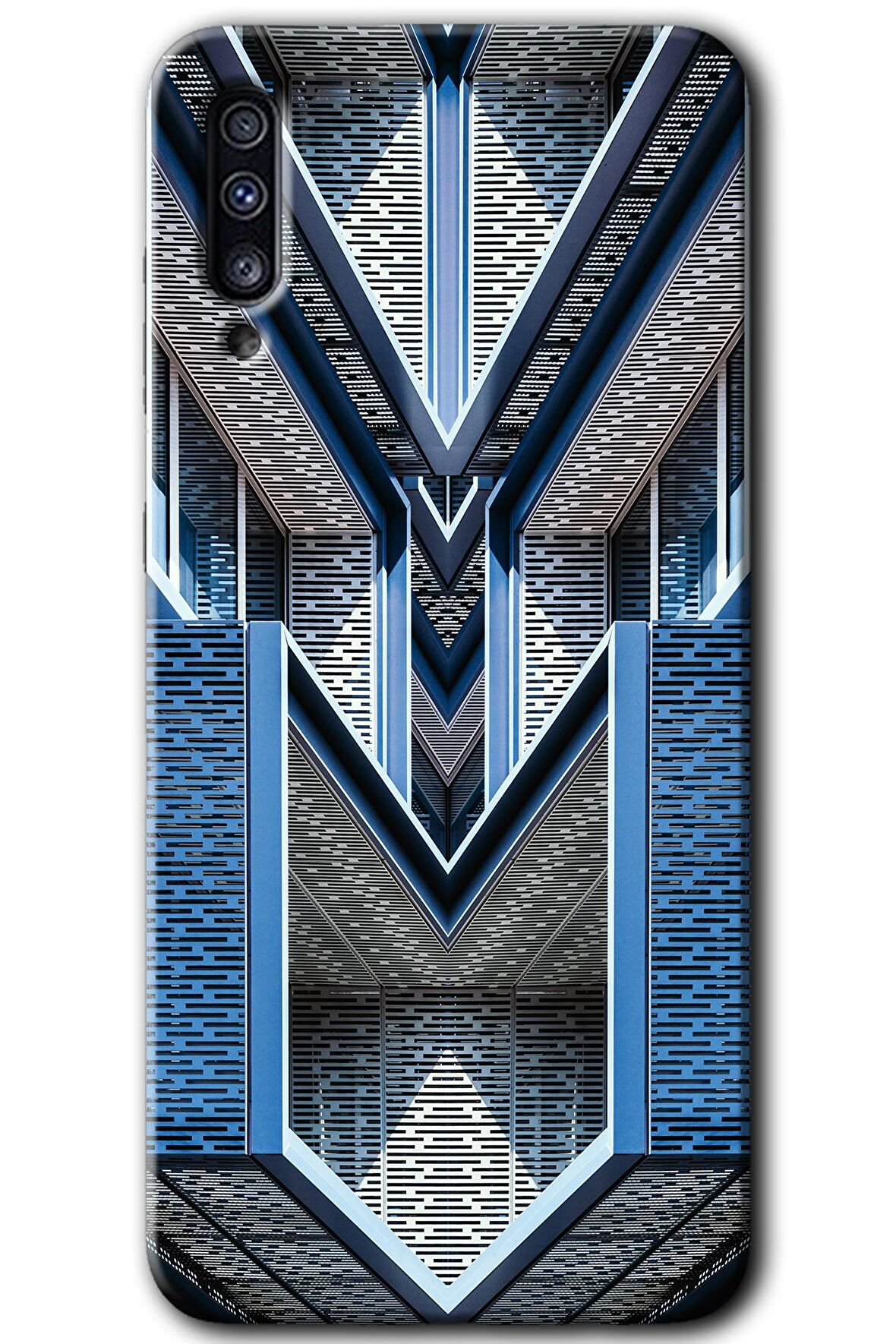 Galaxy A70s Kılıf HD Desen Baskılı Arka Kapak - Retro Building 