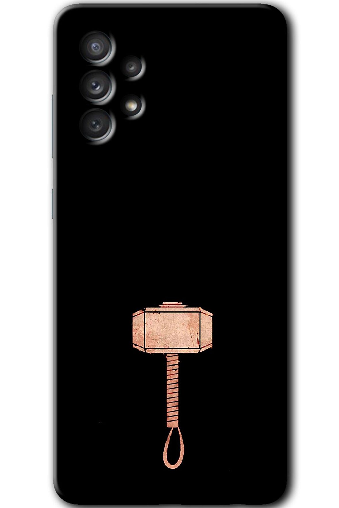 Galaxy A72 Kılıf HD Desen Baskılı Arka Kapak - Thor Çekiç 