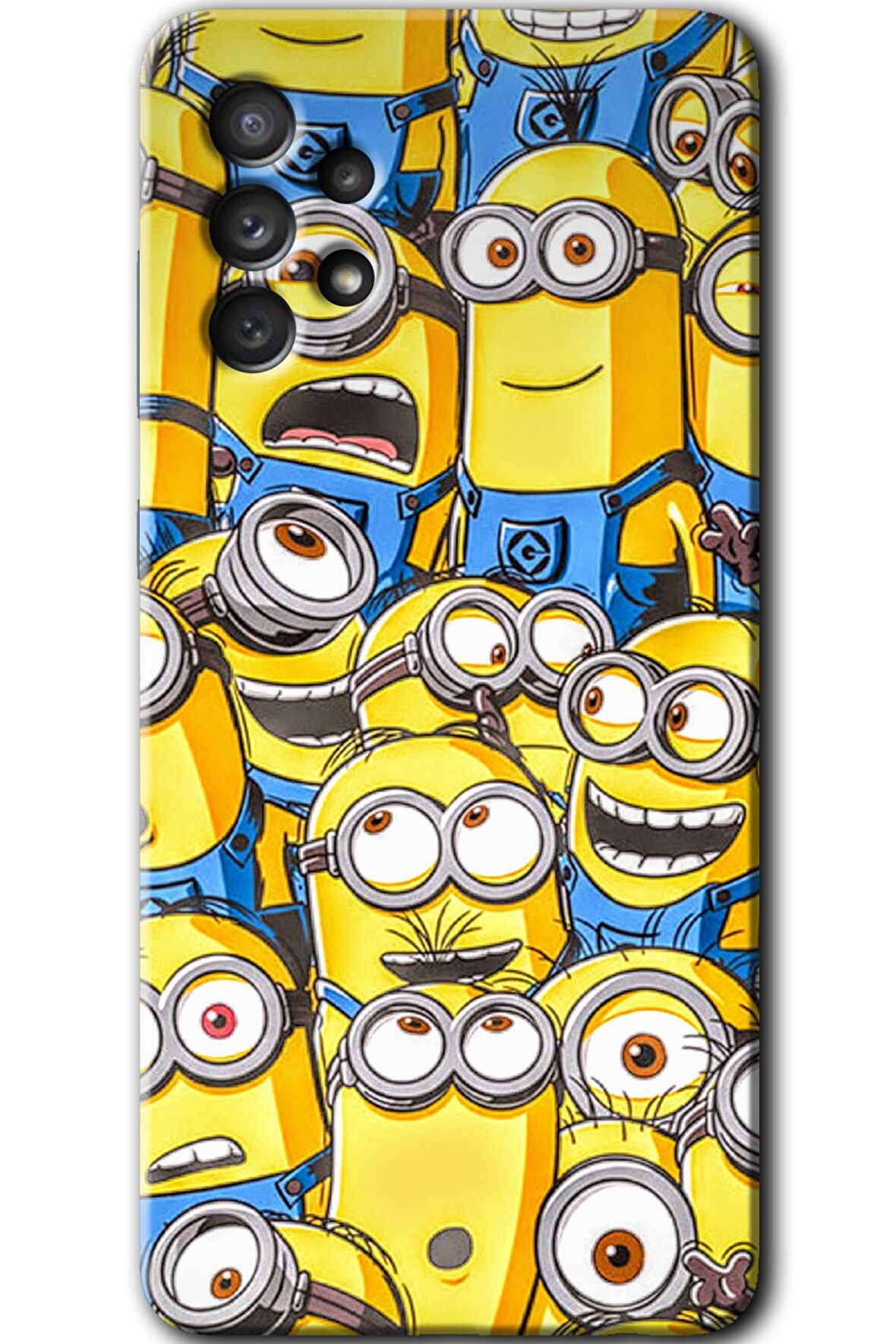 Galaxy A73 Kılıf HD Desen Baskılı Arka Kapak - Minion Ordusu 