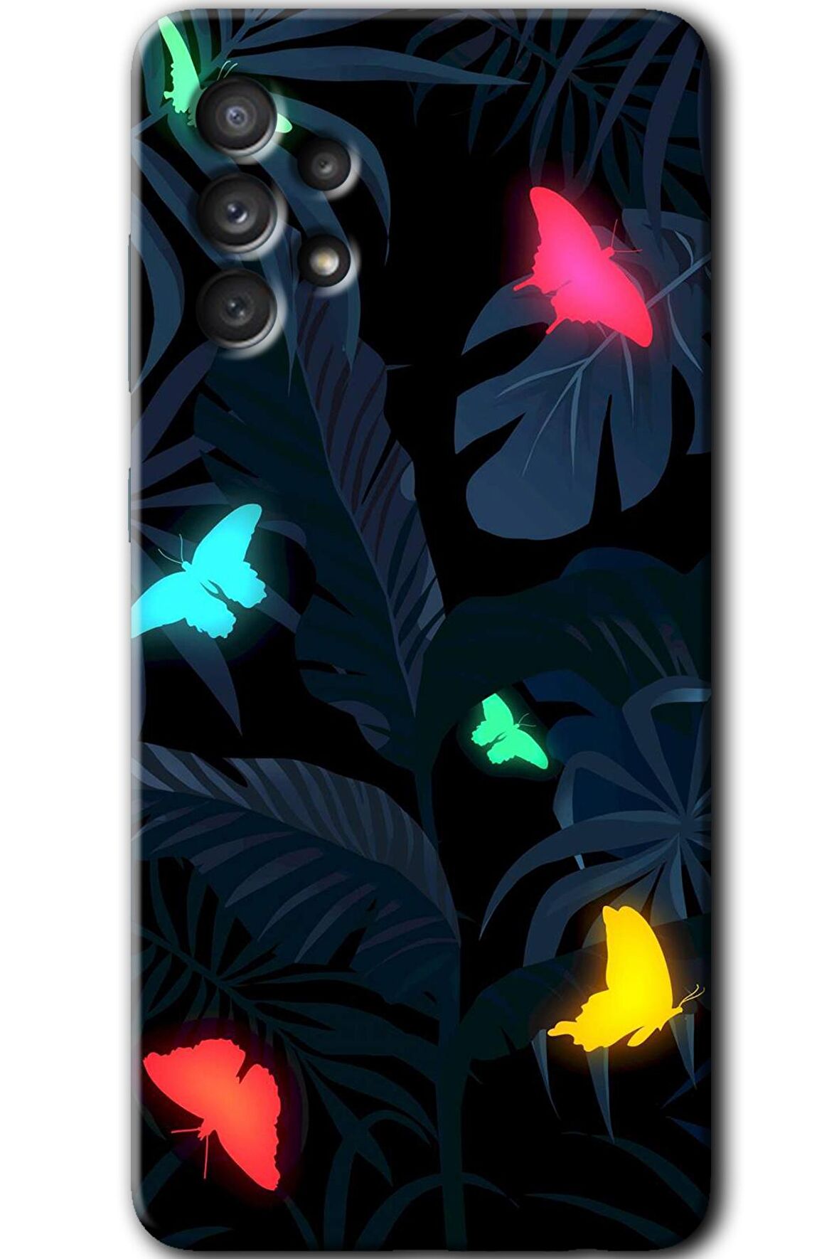 Galaxy A73 Kılıf HD Desen Baskılı Arka Kapak - Lighter Butterfly 