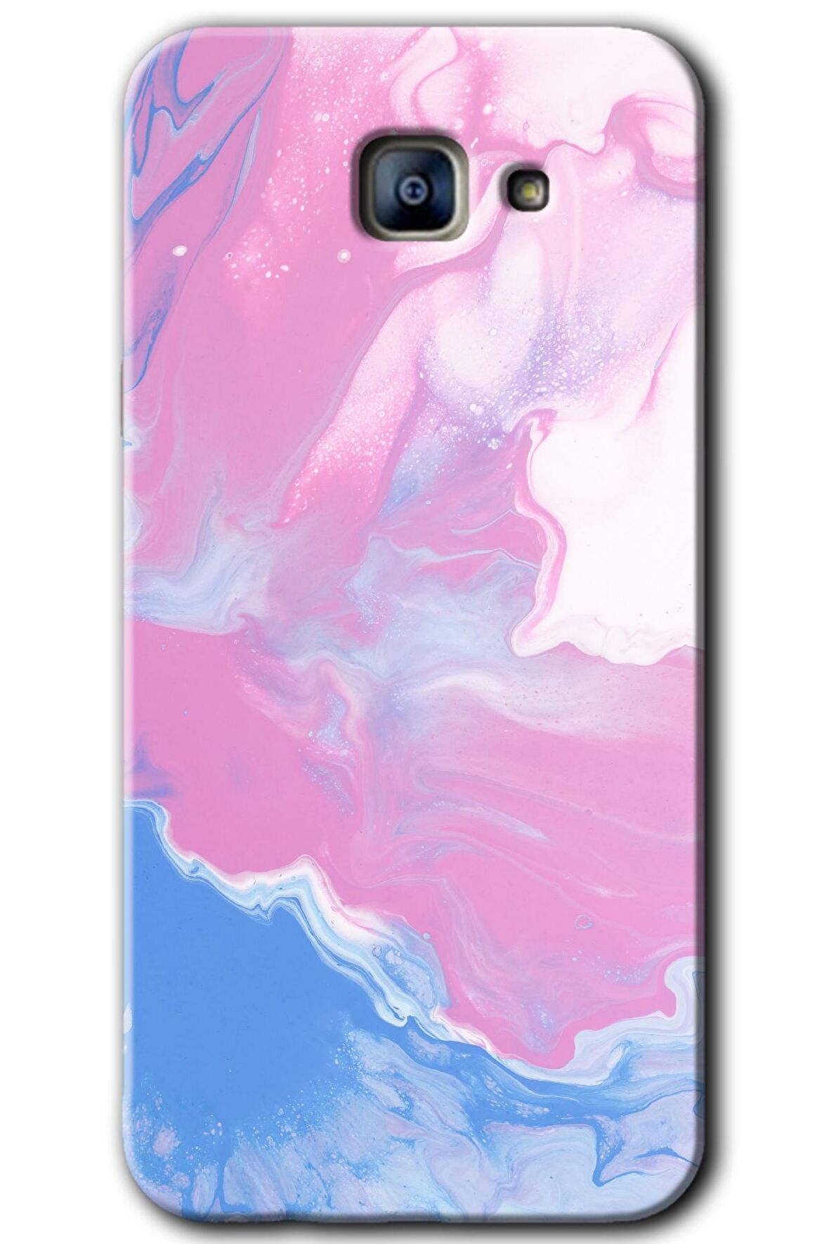 Galaxy A8 2016 Kılıf HD Desen Baskılı Arka Kapak - Liquid Lekeler Art 
