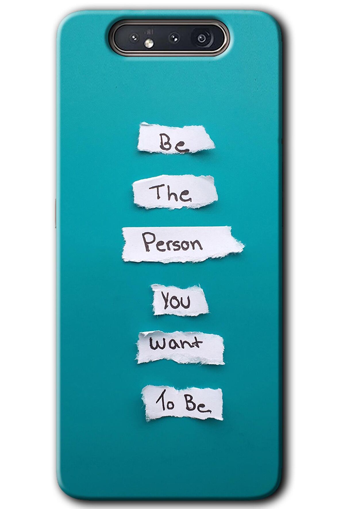 Galaxy A80 Kılıf HD Desen Baskılı Arka Kapak - Want You 