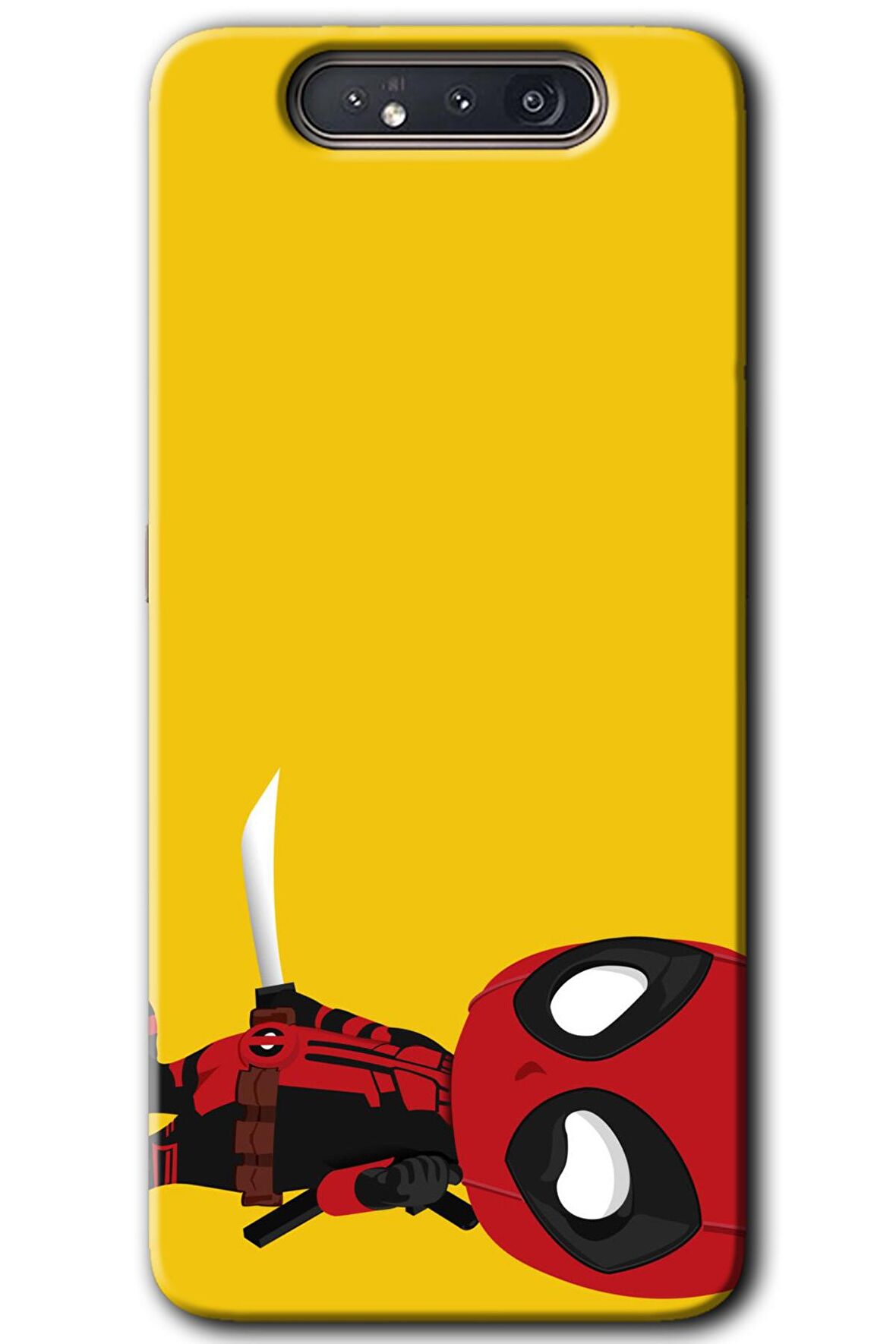 Galaxy A80 Kılıf HD Desen Baskılı Arka Kapak - DeadPool 6 