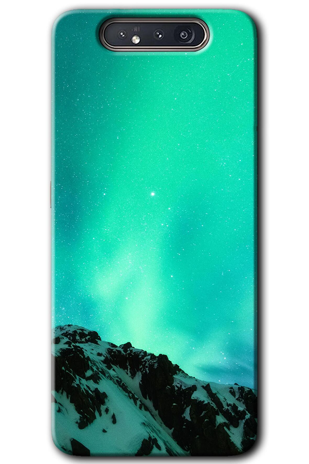 Galaxy A80 Kılıf HD Desen Baskılı Arka Kapak - Aurora 