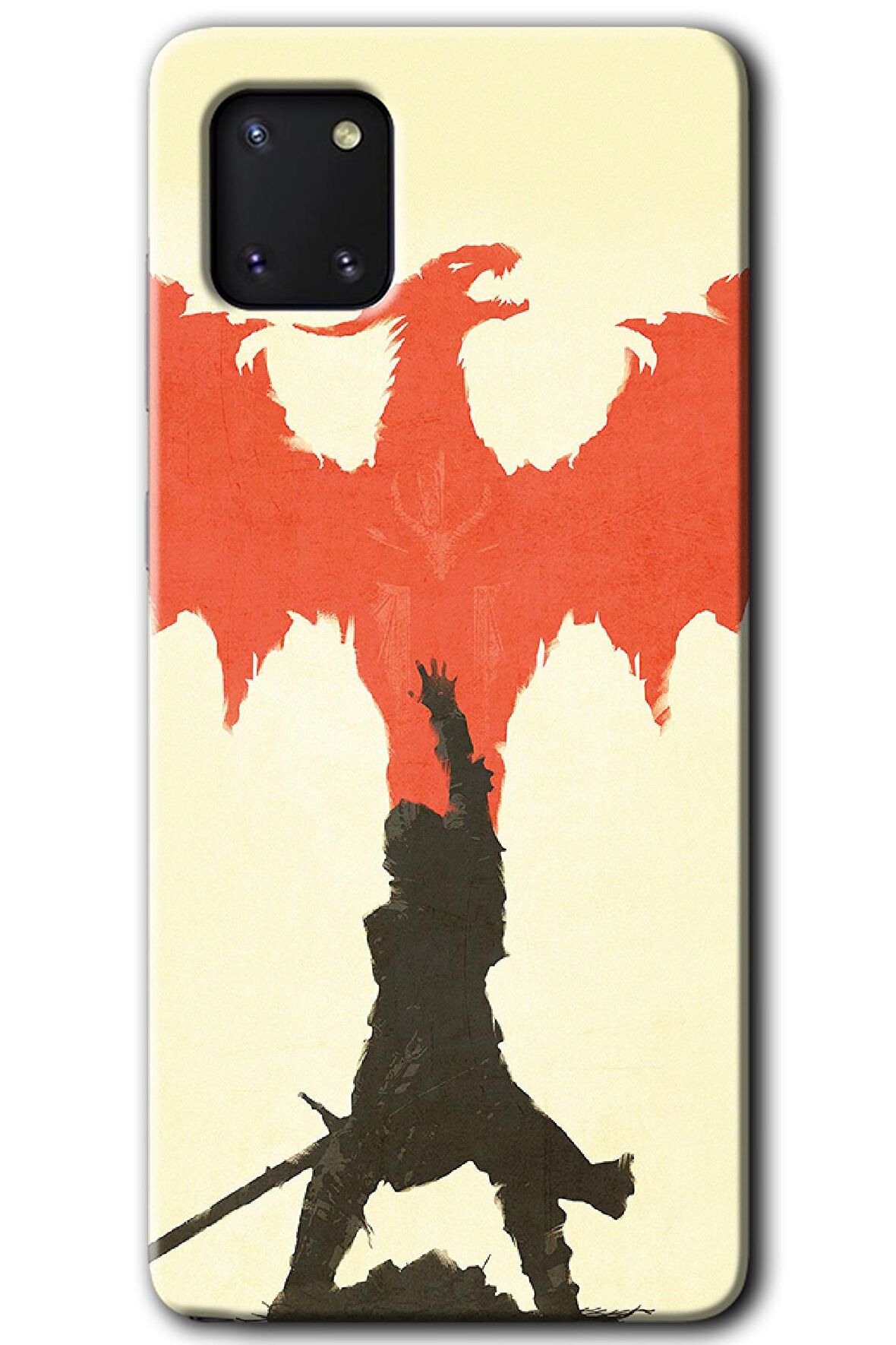 Galaxy A81 Kılıf HD Desen Baskılı Arka Kapak - Dragon Hunter 1 