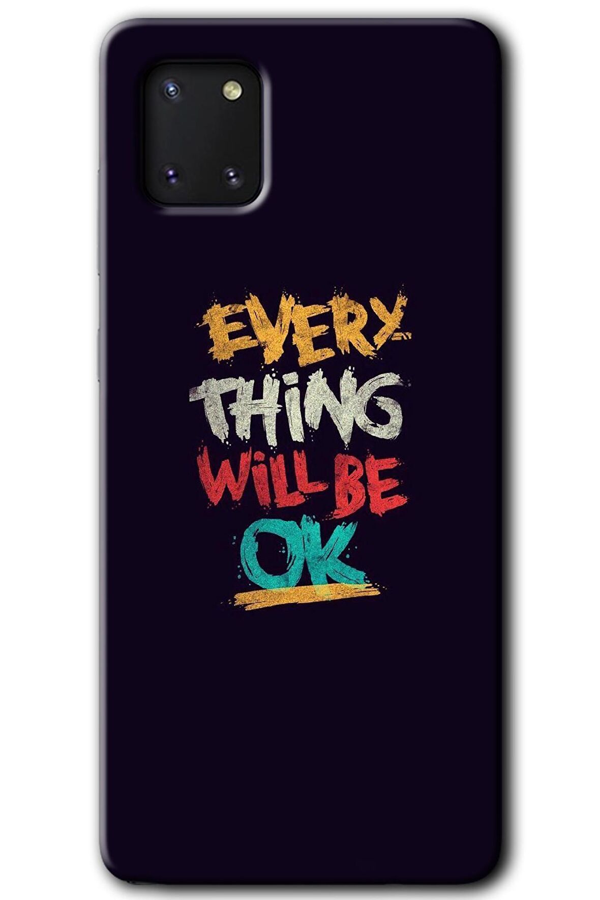Galaxy A81 Kılıf HD Desen Baskılı Arka Kapak - Everything 