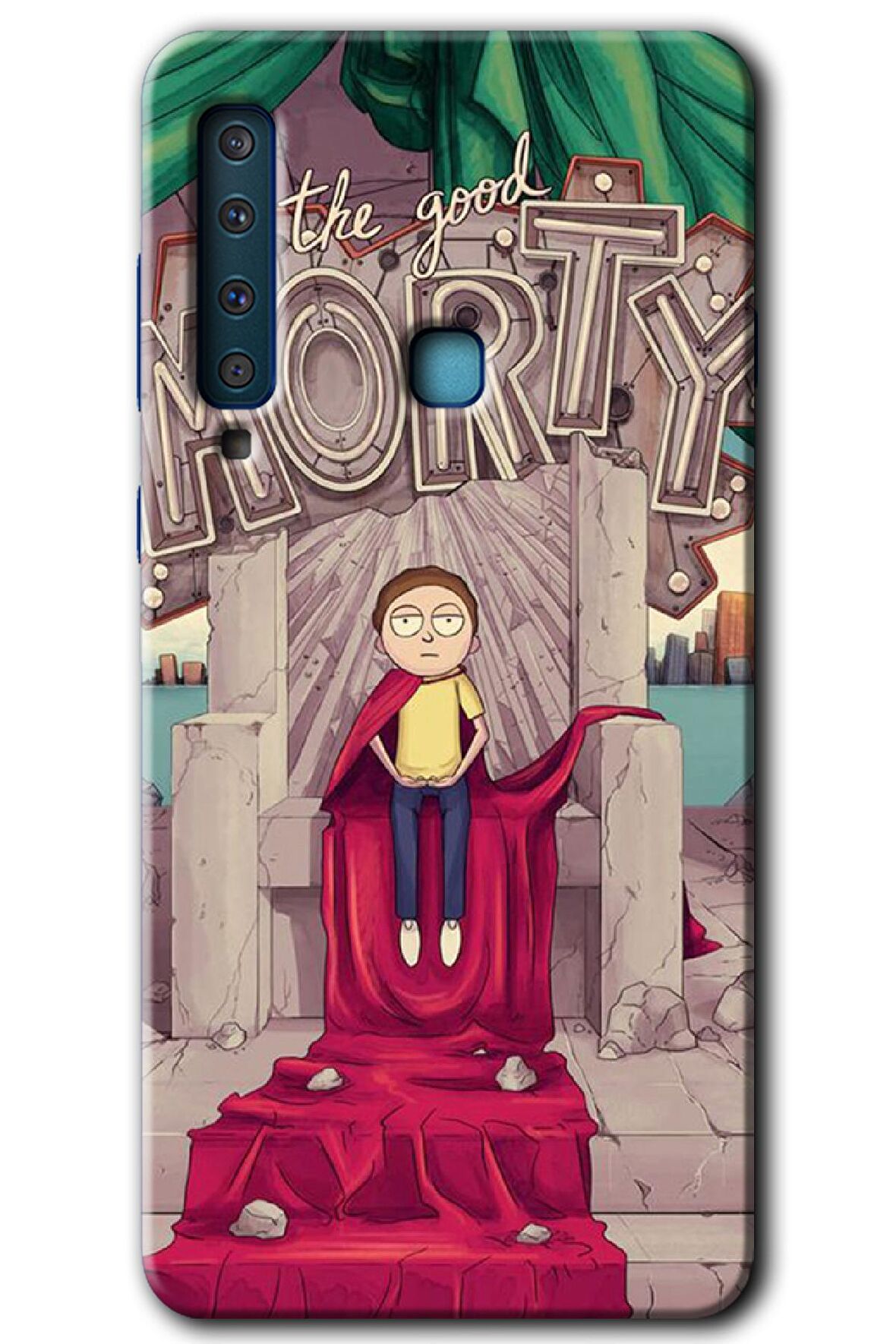 Galaxy A9 2018 Kılıf HD Desen Baskılı Arka Kapak - Morty 