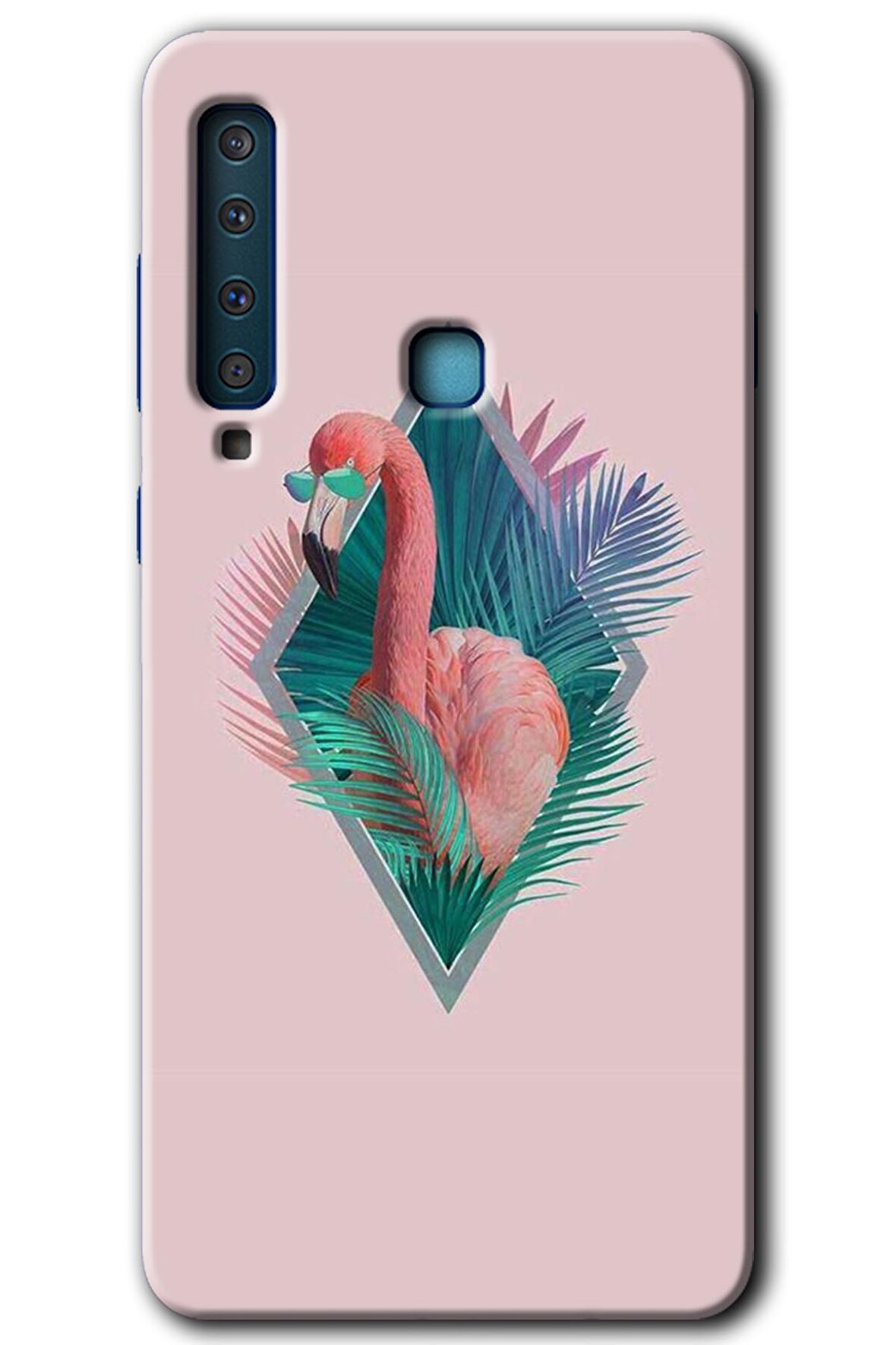 Galaxy A9 2018 Kılıf HD Desen Baskılı Arka Kapak - Flamingo 
