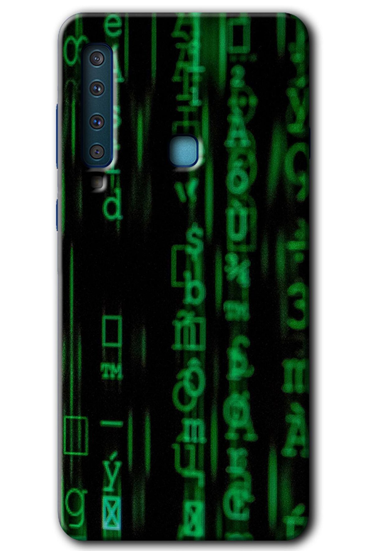 Galaxy A9 2018 Kılıf HD Desen Baskılı Arka Kapak - Matrix 