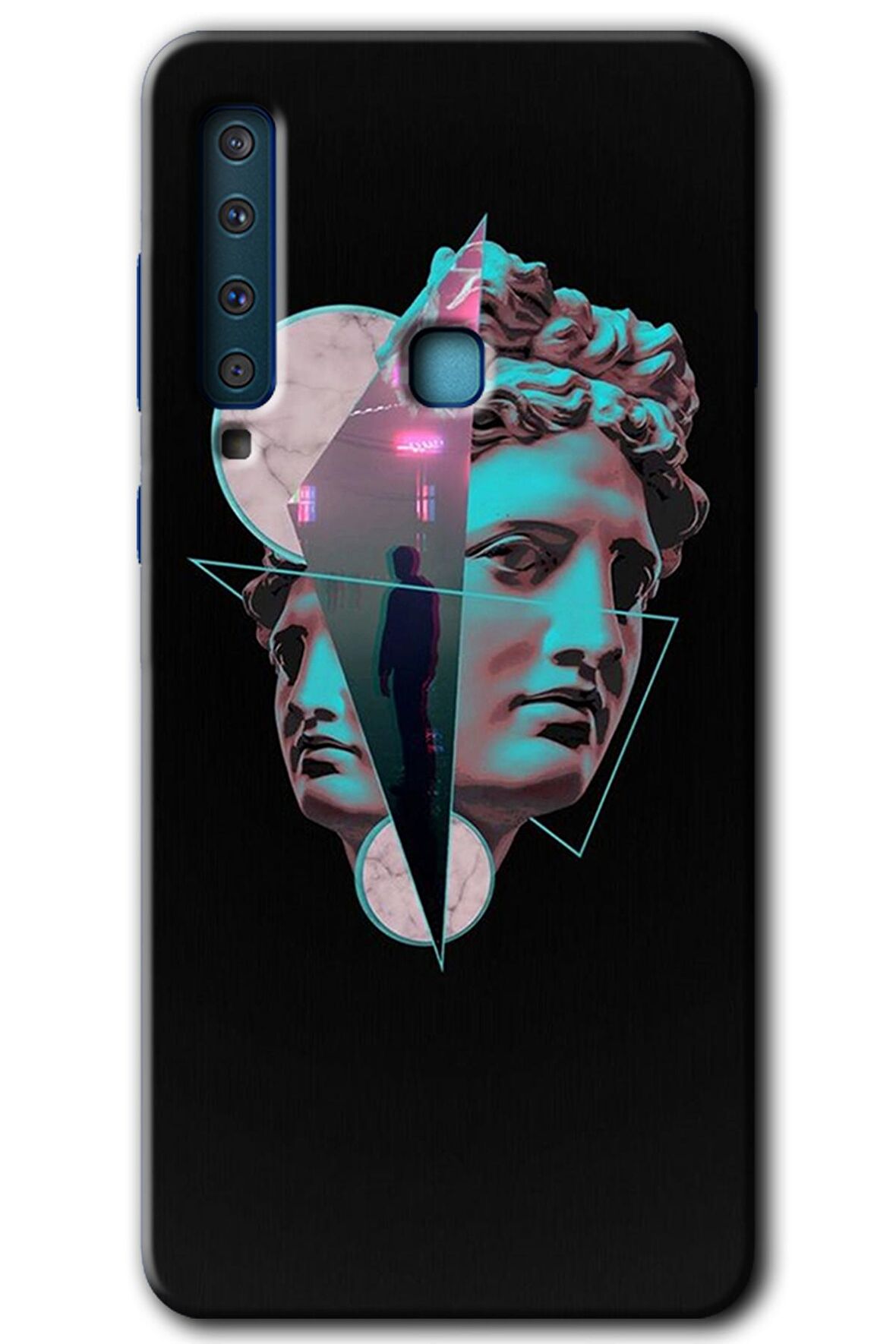 Galaxy A9 2018 Kılıf HD Desen Baskılı Arka Kapak - Heykel 