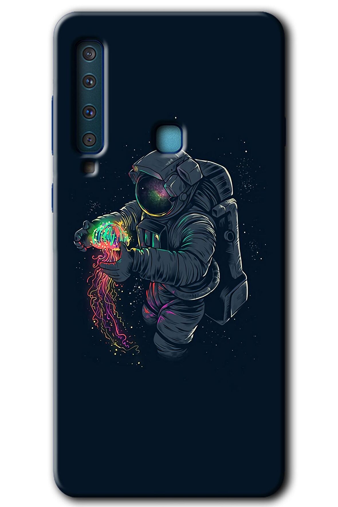 Galaxy A9 2018 Kılıf HD Desen Baskılı Arka Kapak - Astronot Kıyafeti 
