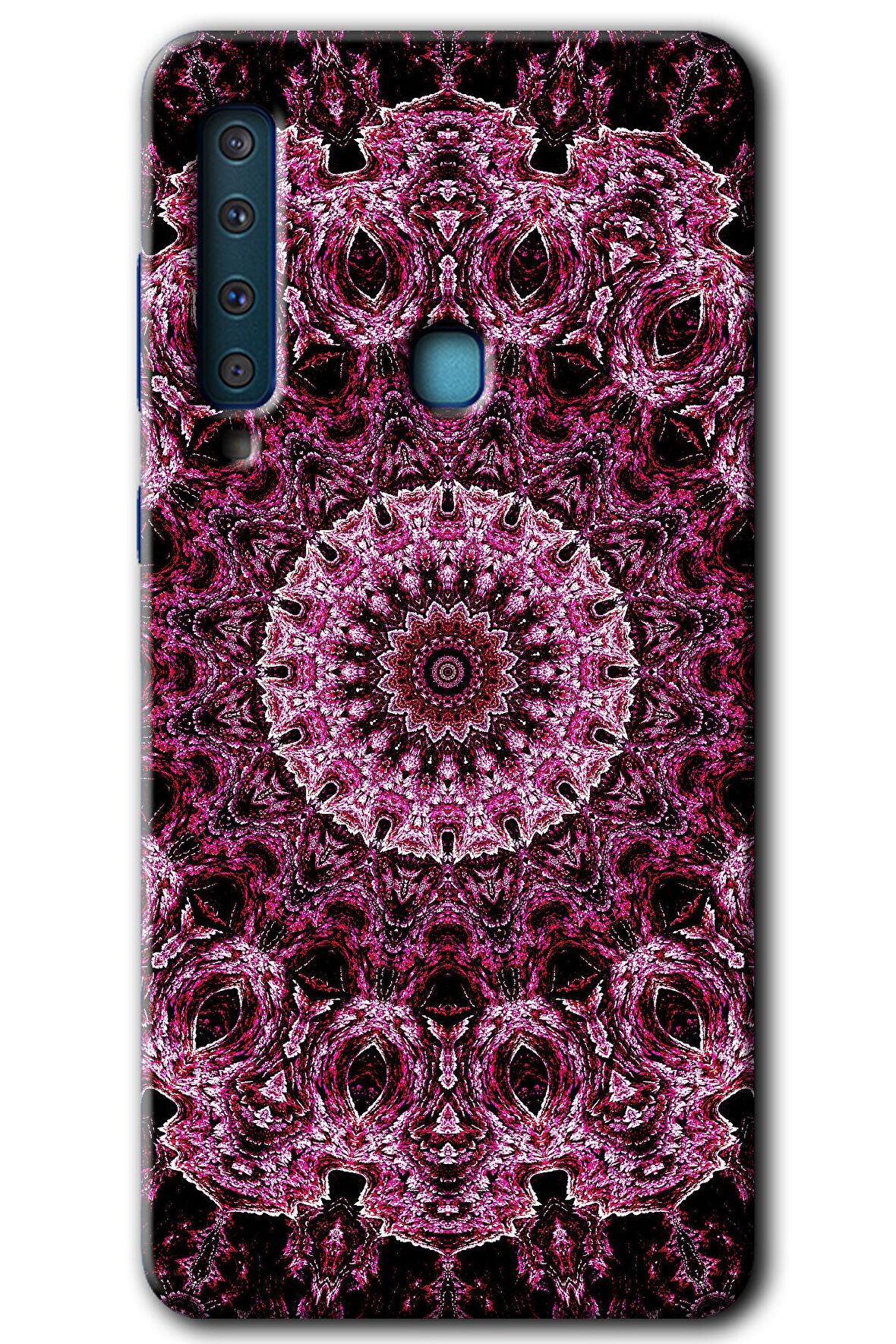 Galaxy A9 2018 Kılıf HD Desen Baskılı Arka Kapak - Mandala Patterns Kaleidoscope 