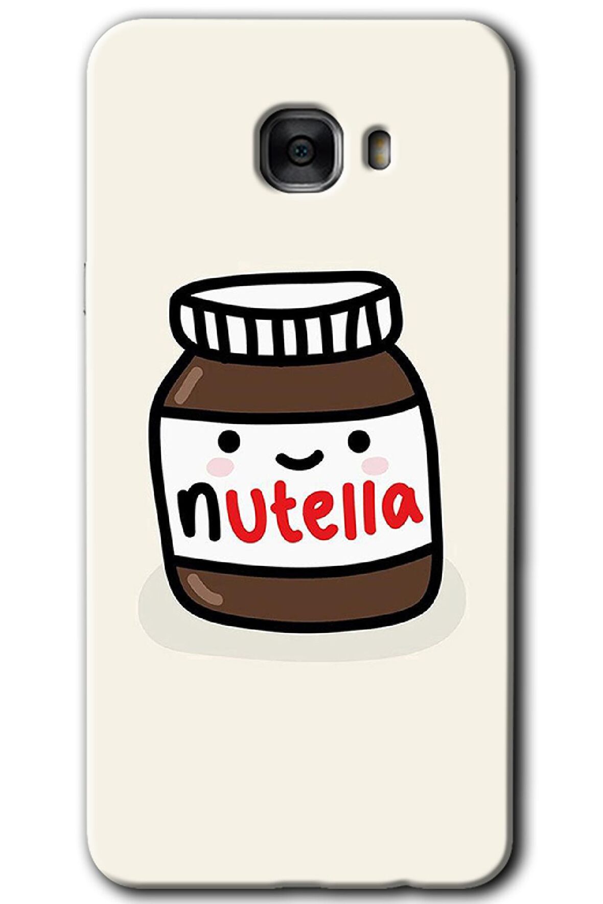 Galaxy C7 Kılıf HD Desen Baskılı Arka Kapak - Nutella Aşkım 