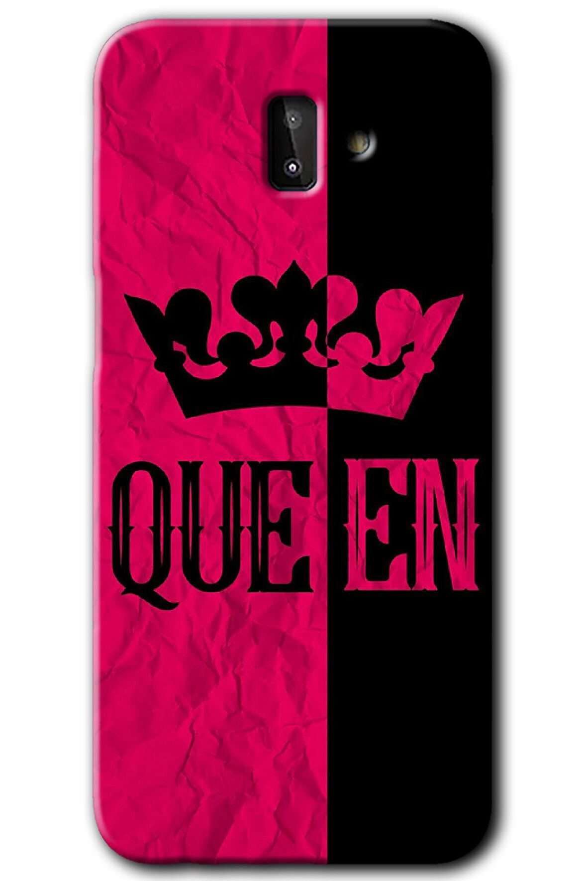 Galaxy J8 Kılıf HD Desen Baskılı Arka Kapak - Queen 