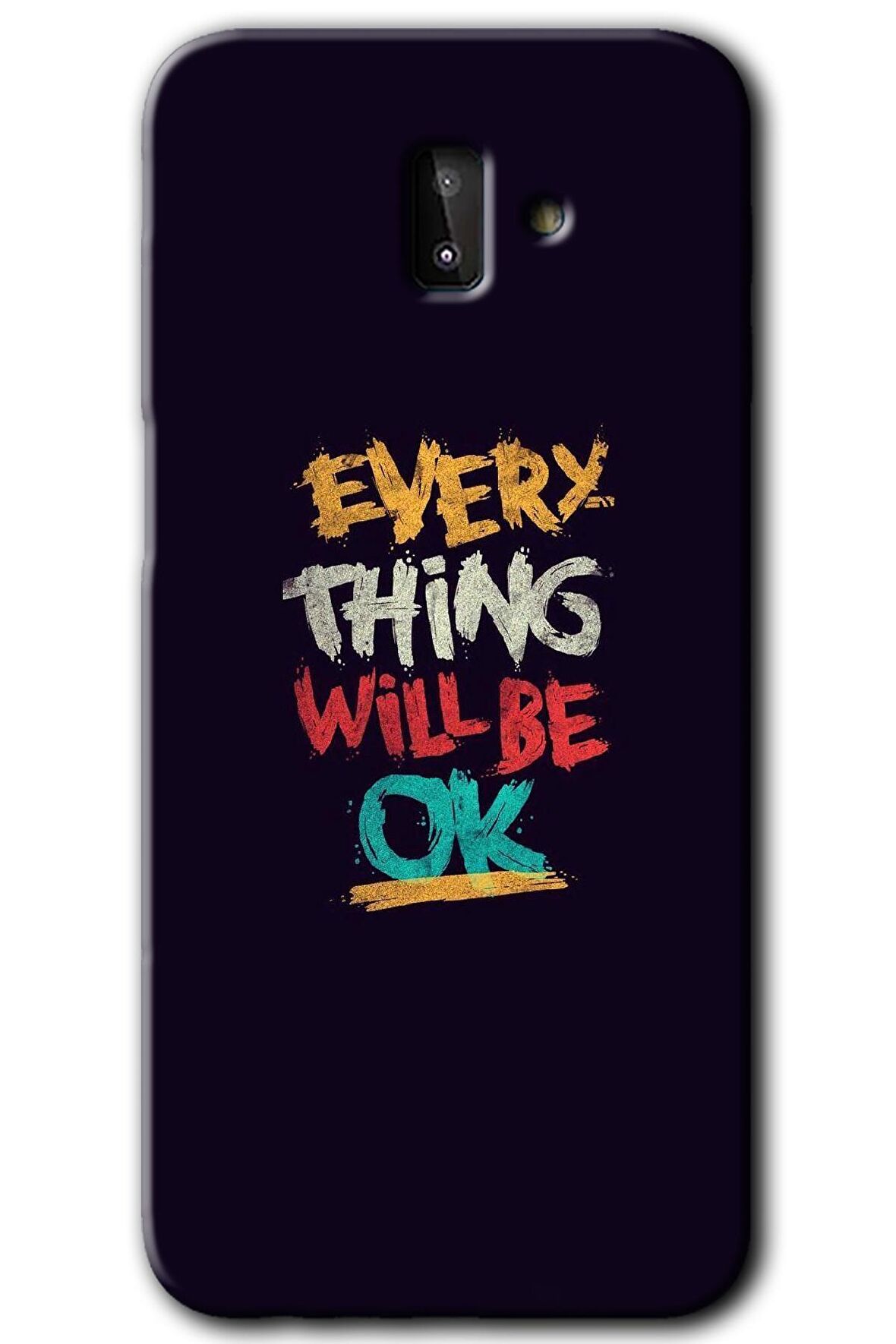 Galaxy J8 Kılıf HD Desen Baskılı Arka Kapak - Everything 