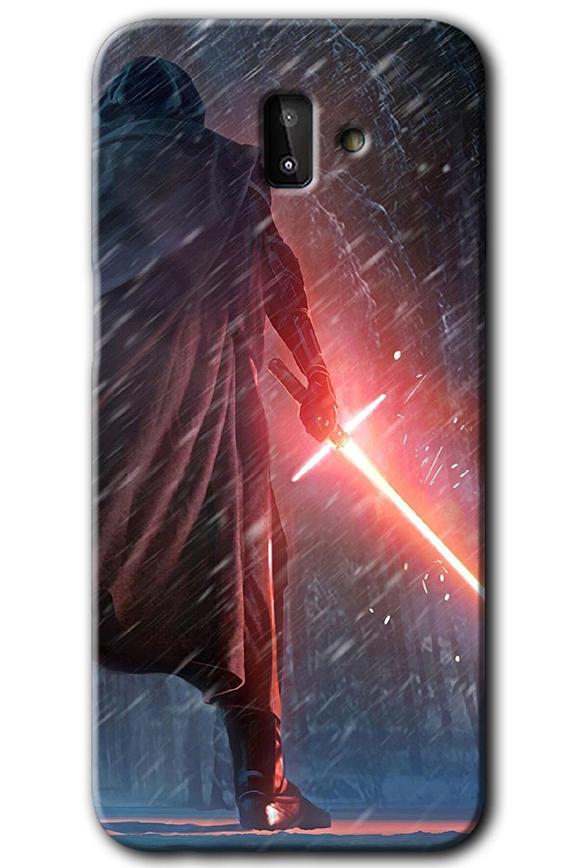 Galaxy J8 Kılıf HD Desen Baskılı Arka Kapak - Kylo Ren 