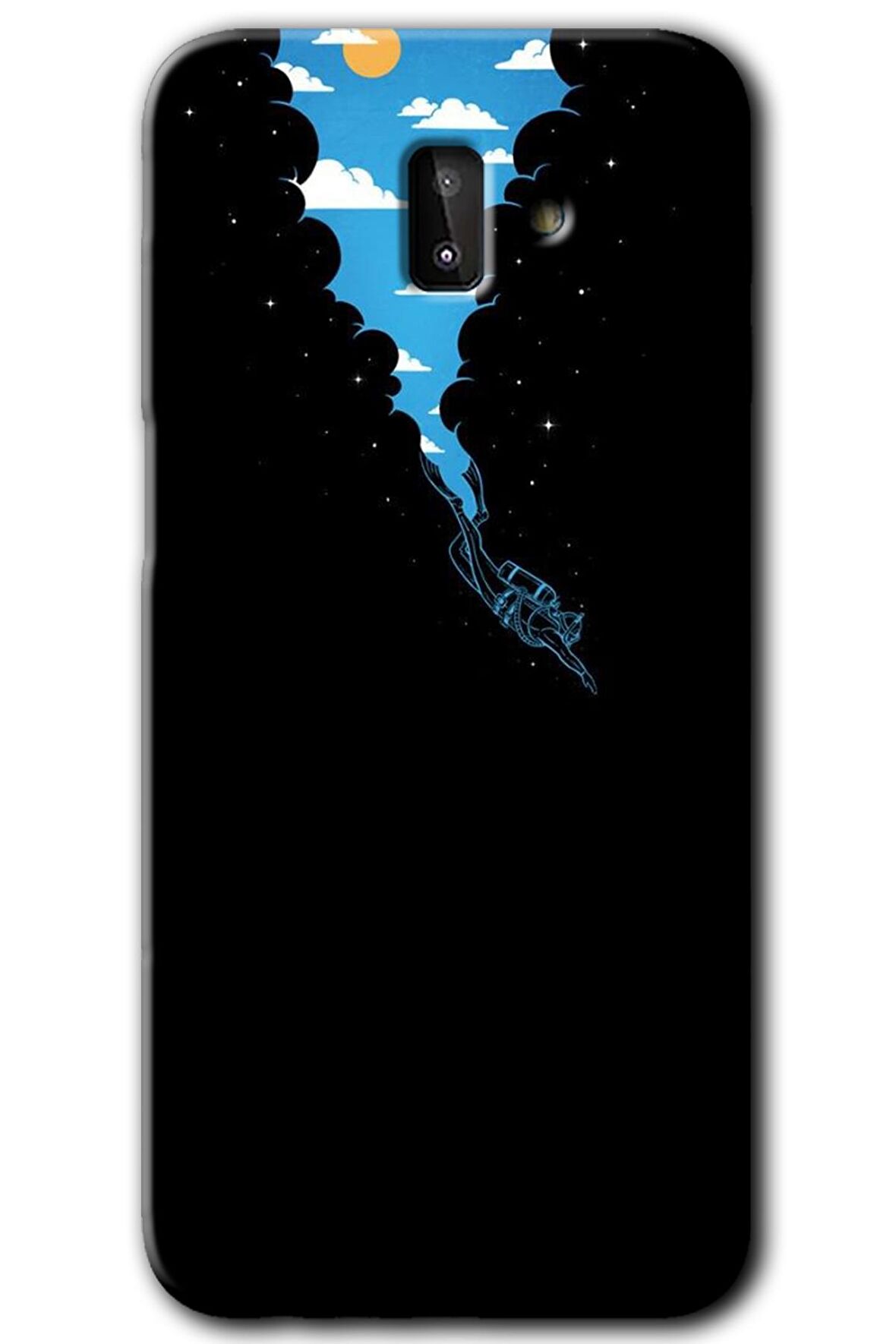 Galaxy J8 Kılıf HD Desen Baskılı Arka Kapak - Derinlere Yolculuk 