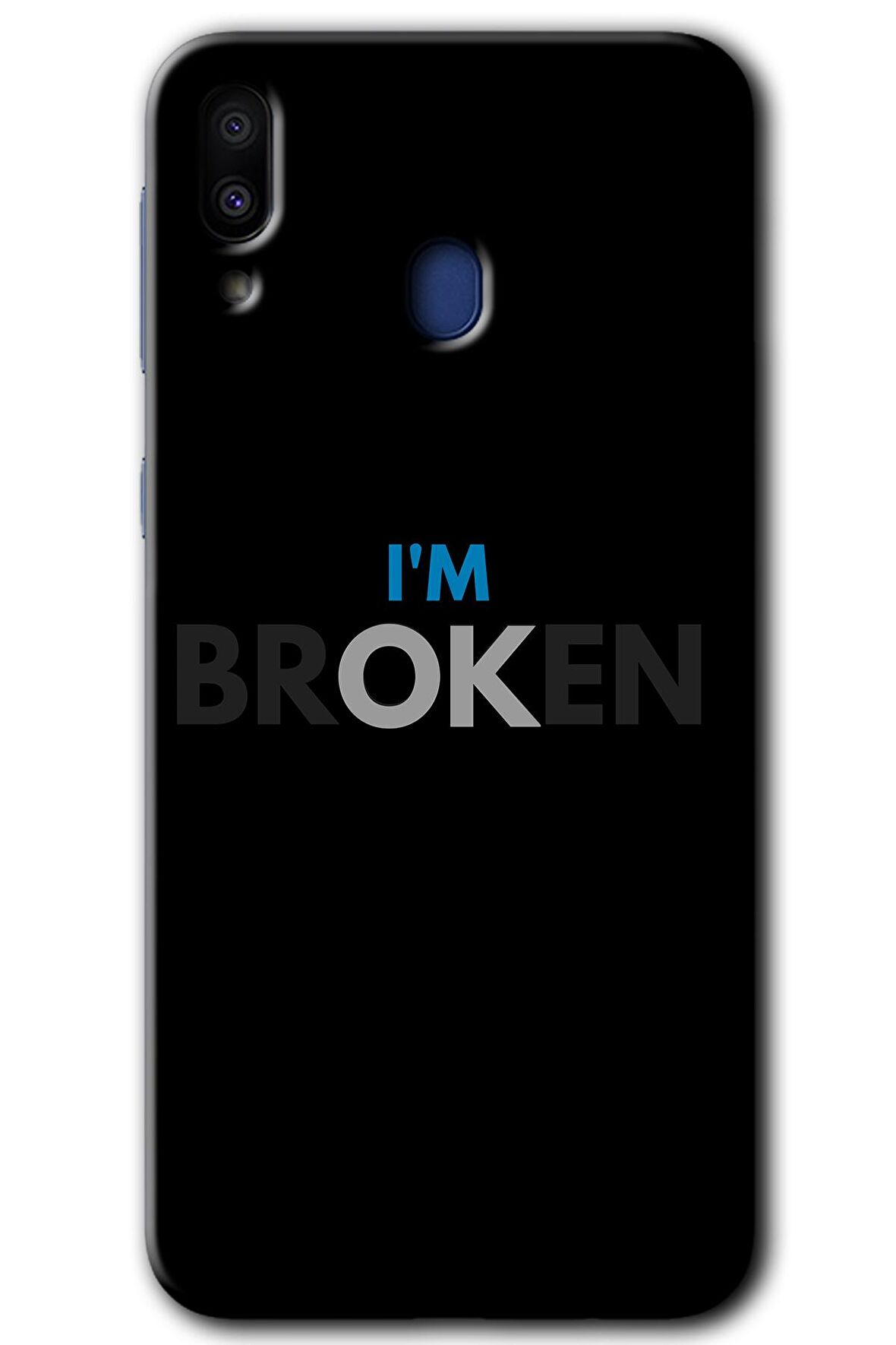 Galaxy M10 Kılıf HD Desen Baskılı Arka Kapak - Im Broken 