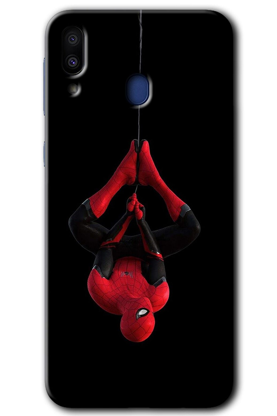 Galaxy M10 Kılıf HD Desen Baskılı Arka Kapak - Örümcek Adam 