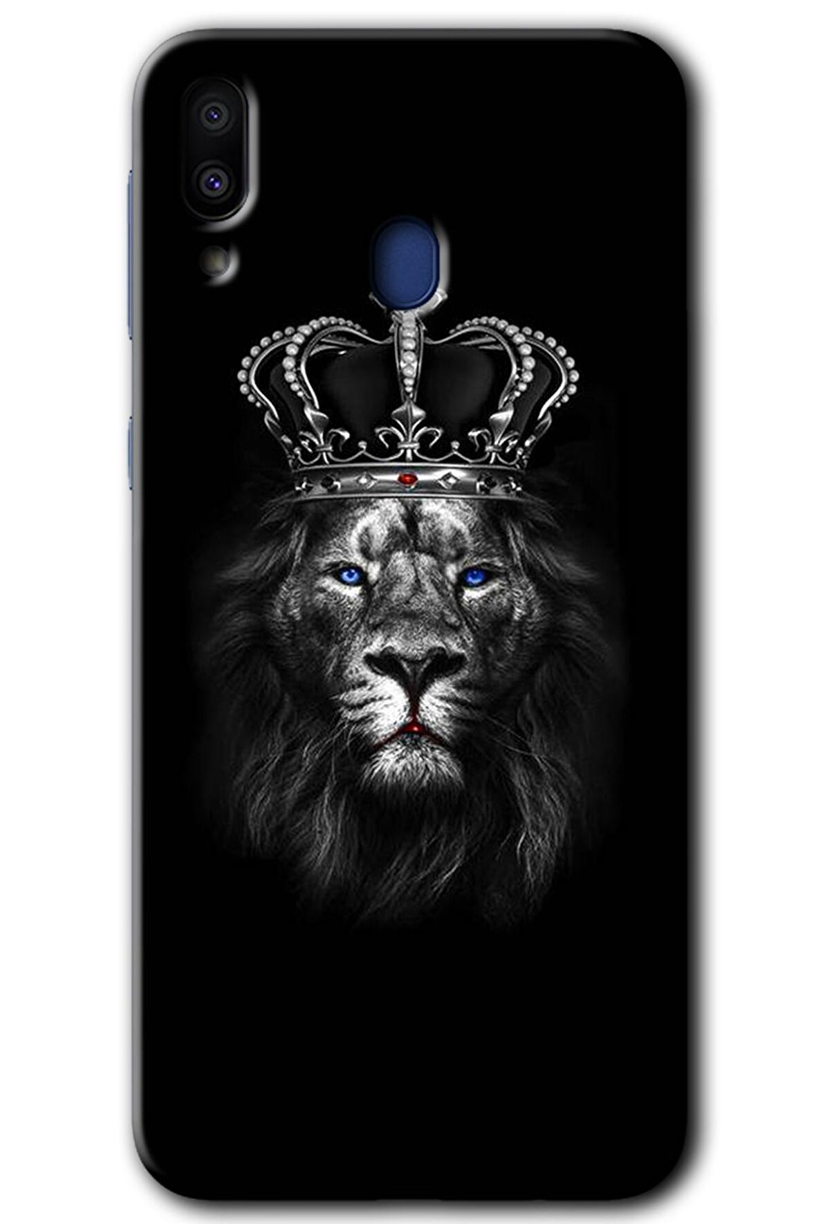 Galaxy M10s Kılıf HD Desen Baskılı Arka Kapak - King Lion 