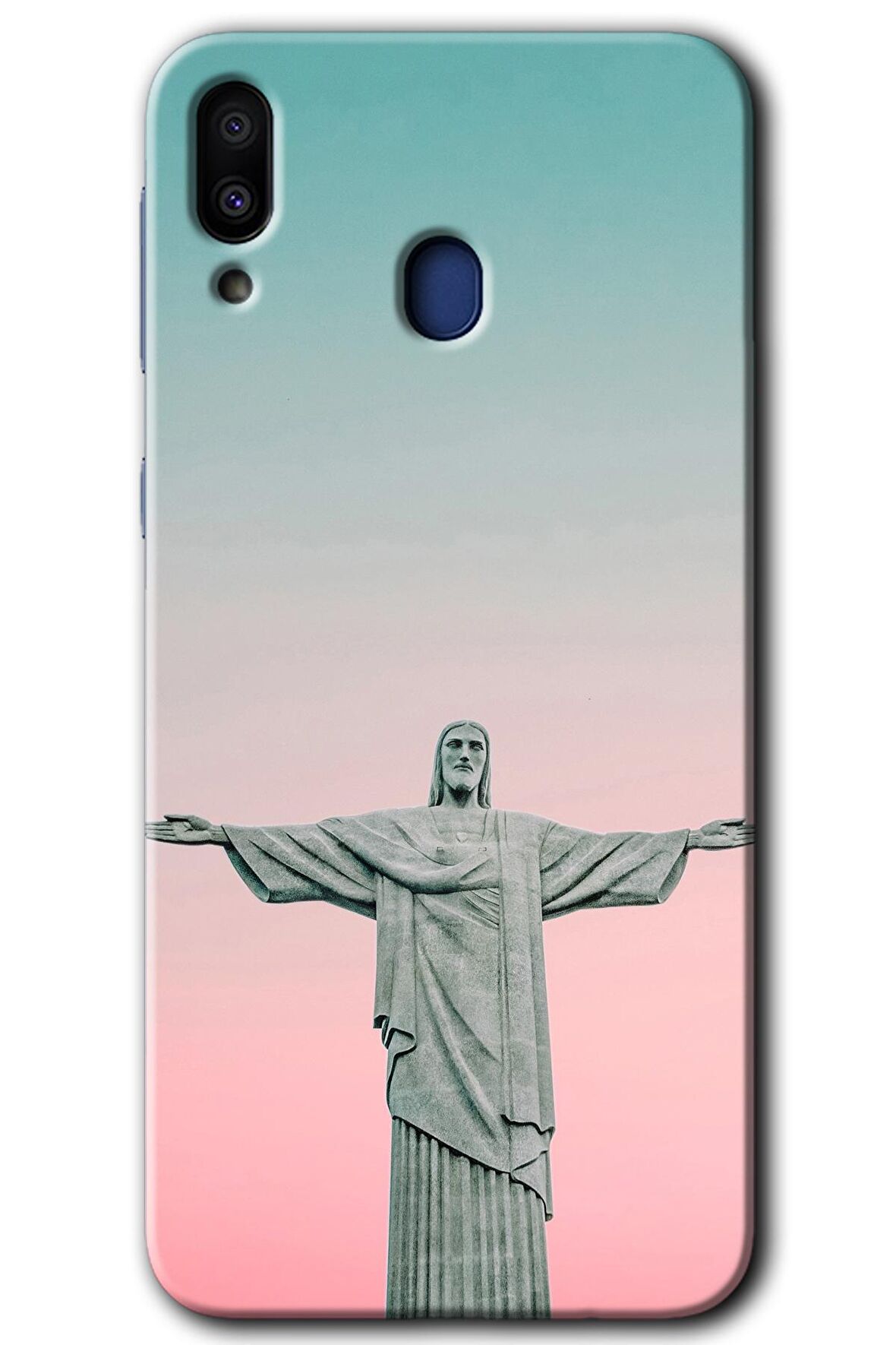Galaxy M10s Kılıf HD Desen Baskılı Arka Kapak - Rio 