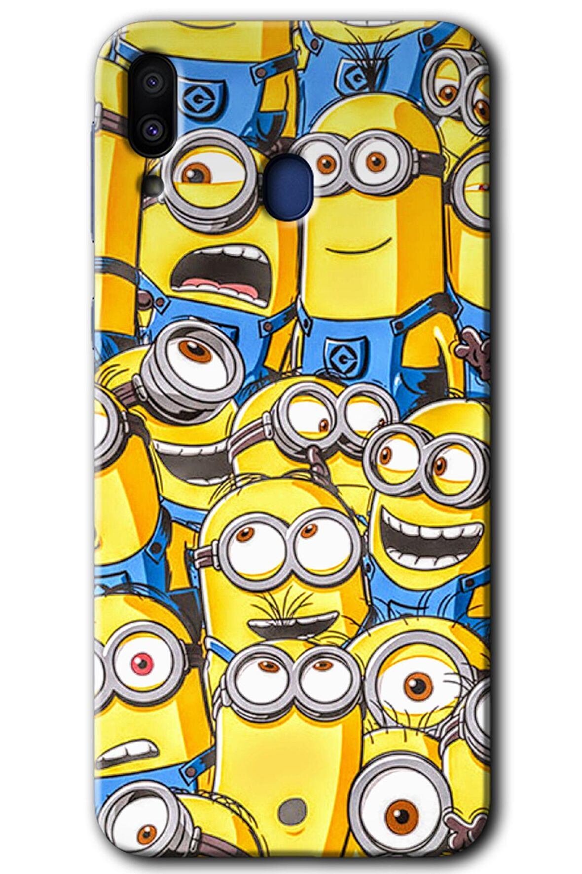 Galaxy M20 Kılıf HD Desen Baskılı Arka Kapak - Minion Ordusu 