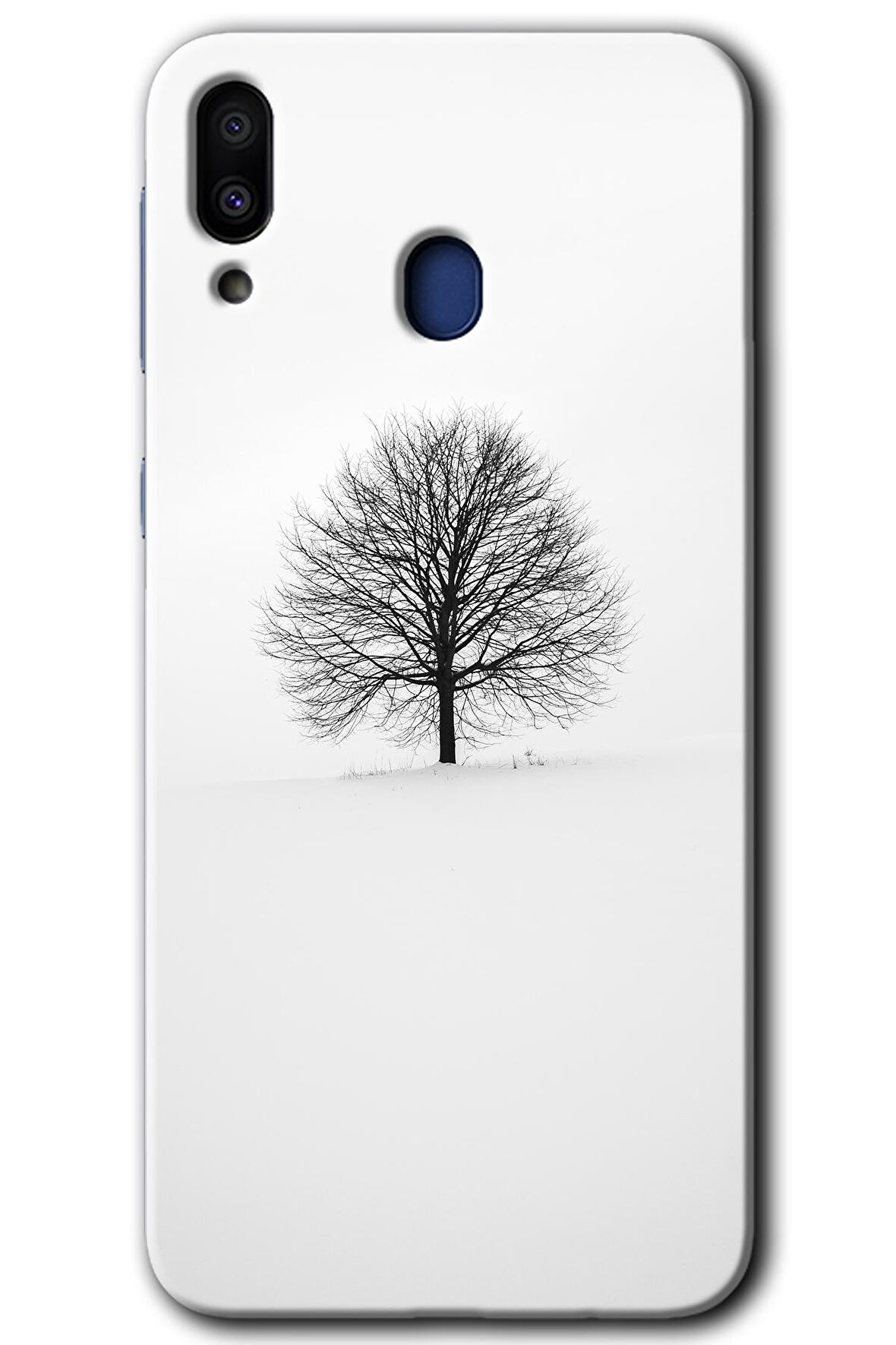 Galaxy M20 Kılıf HD Desen Baskılı Arka Kapak - Alone Tree 