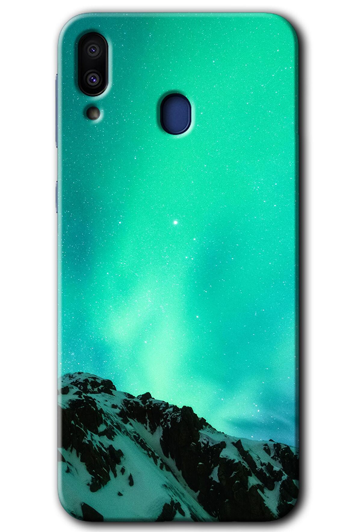 Galaxy M20 Kılıf HD Desen Baskılı Arka Kapak - Aurora 