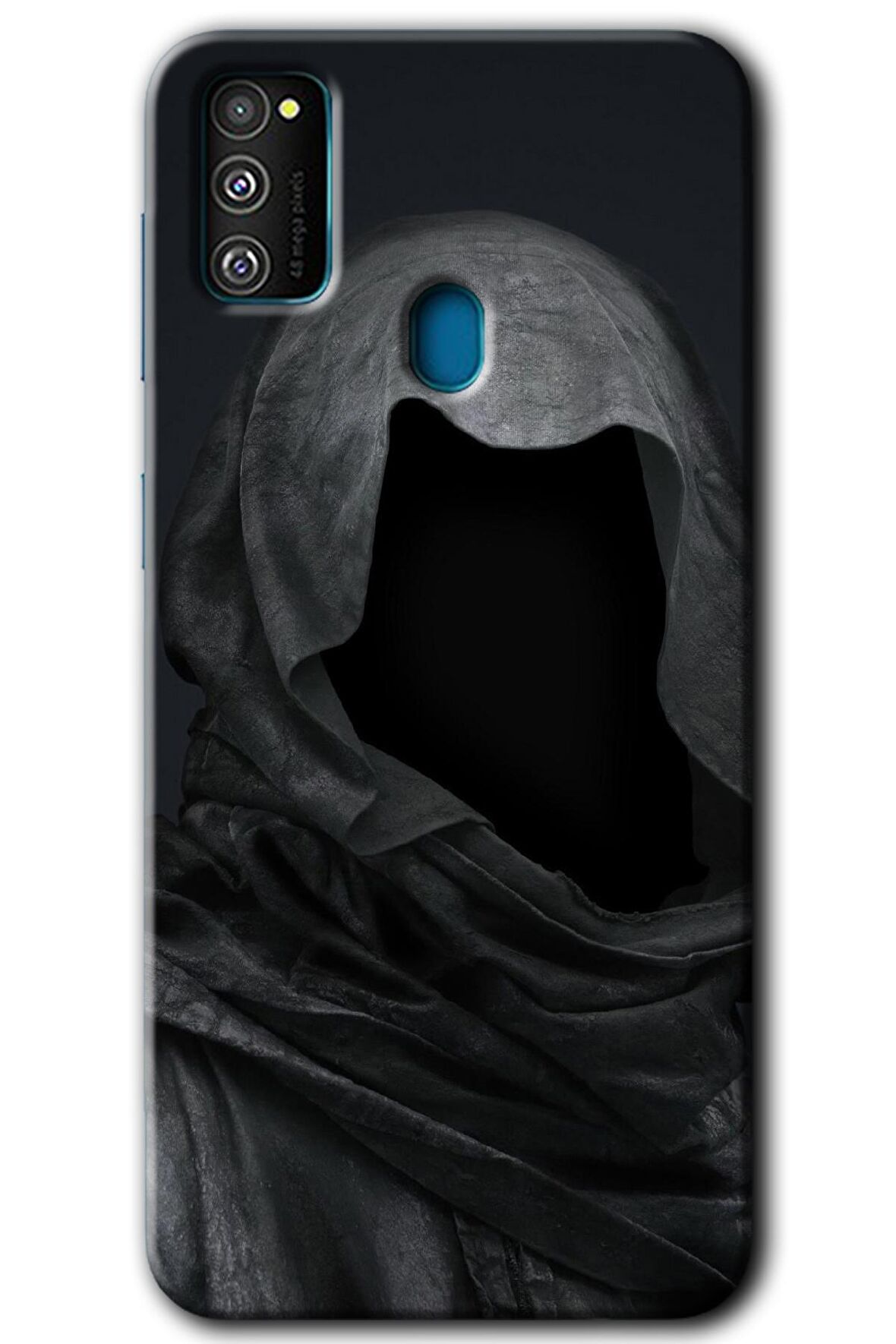 Galaxy M21 Kılıf HD Desen Baskılı Arka Kapak - Death 