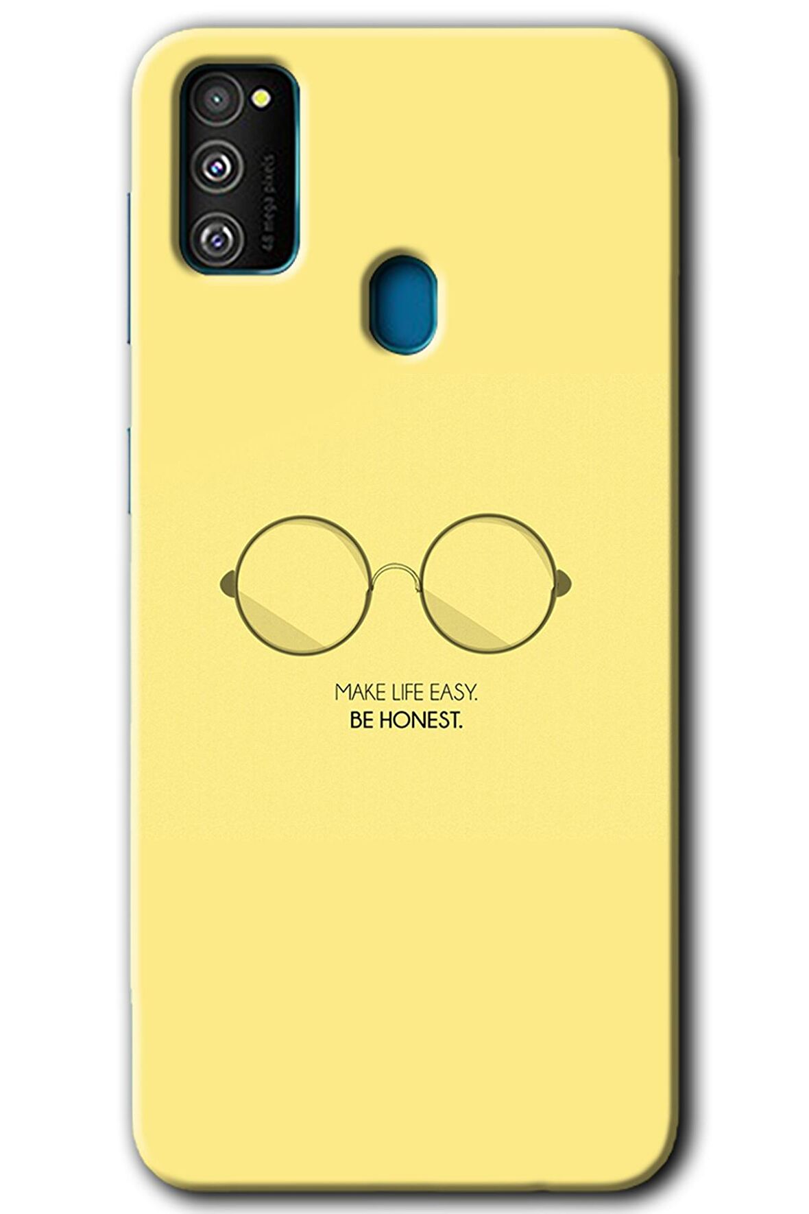 Galaxy M21 Kılıf HD Desen Baskılı Arka Kapak - Be Honest 