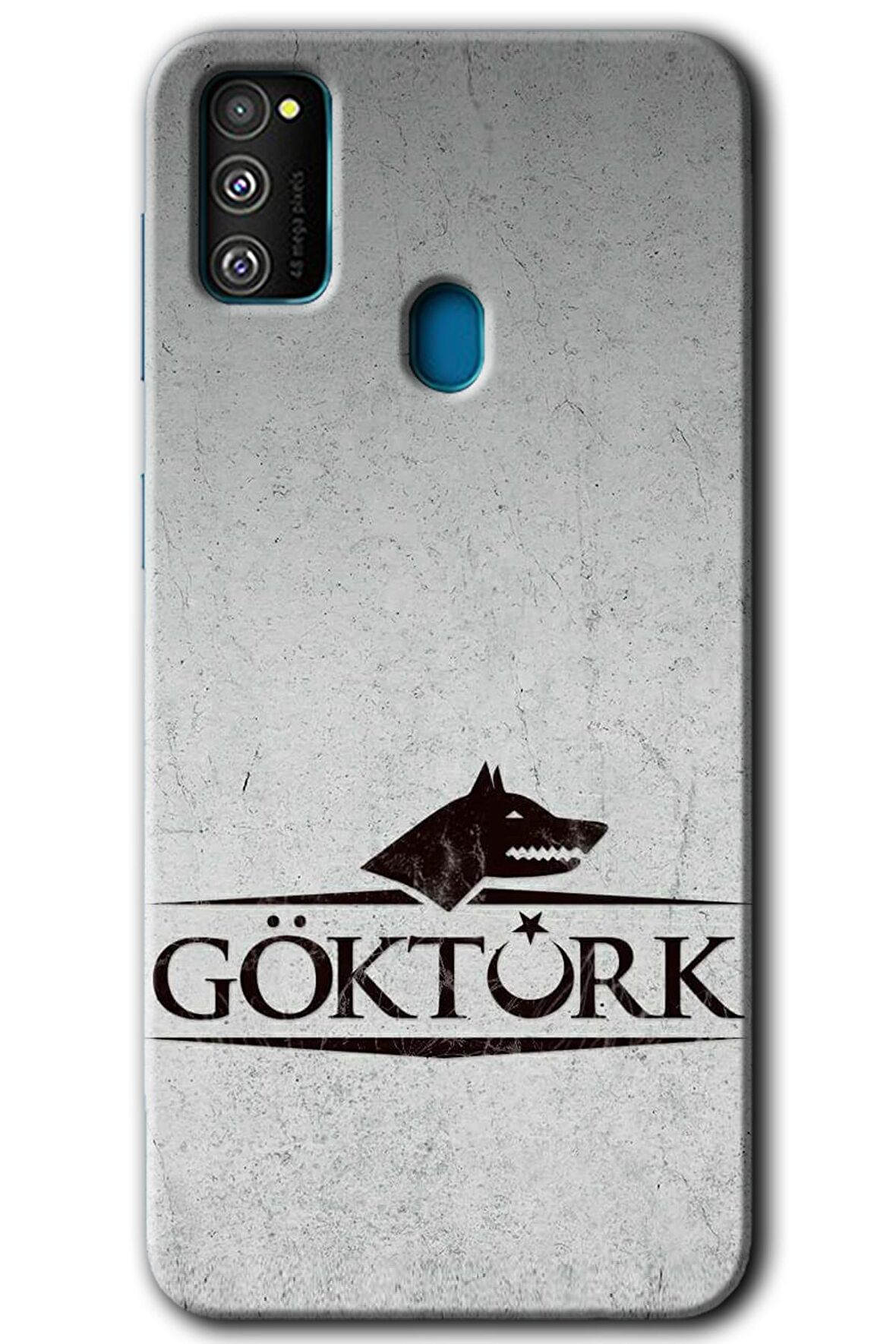 Galaxy M21 Kılıf HD Desen Baskılı Arka Kapak - Göktürk 