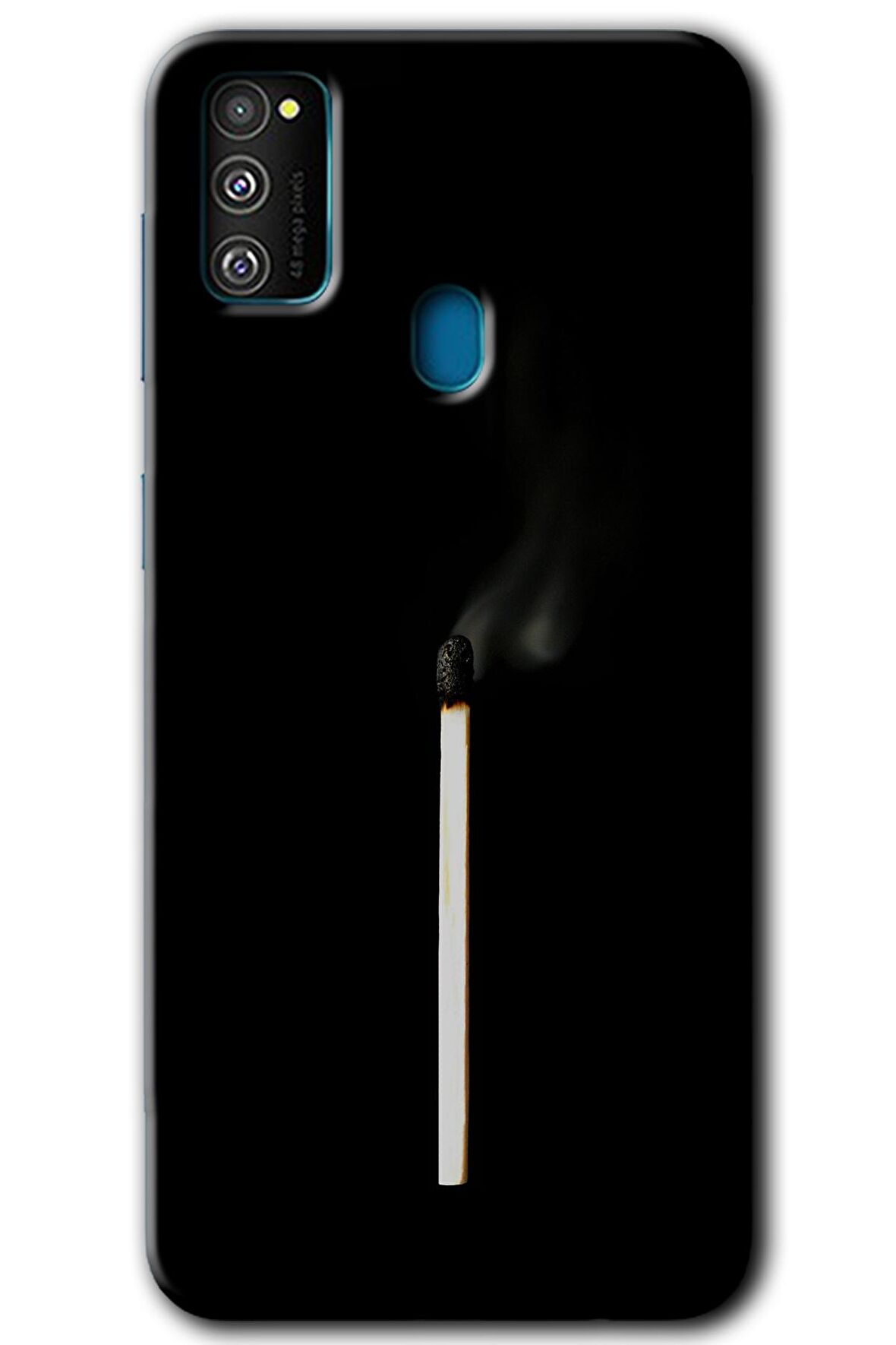 Galaxy M21 Kılıf HD Desen Baskılı Arka Kapak - Sönmüş Kibrit 