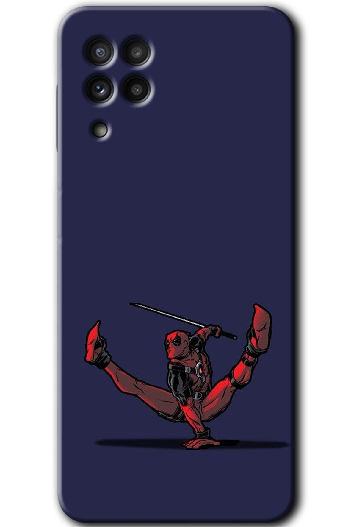 Galaxy M22 Kılıf HD Desen Baskılı Arka Kapak - DeadPool 3 