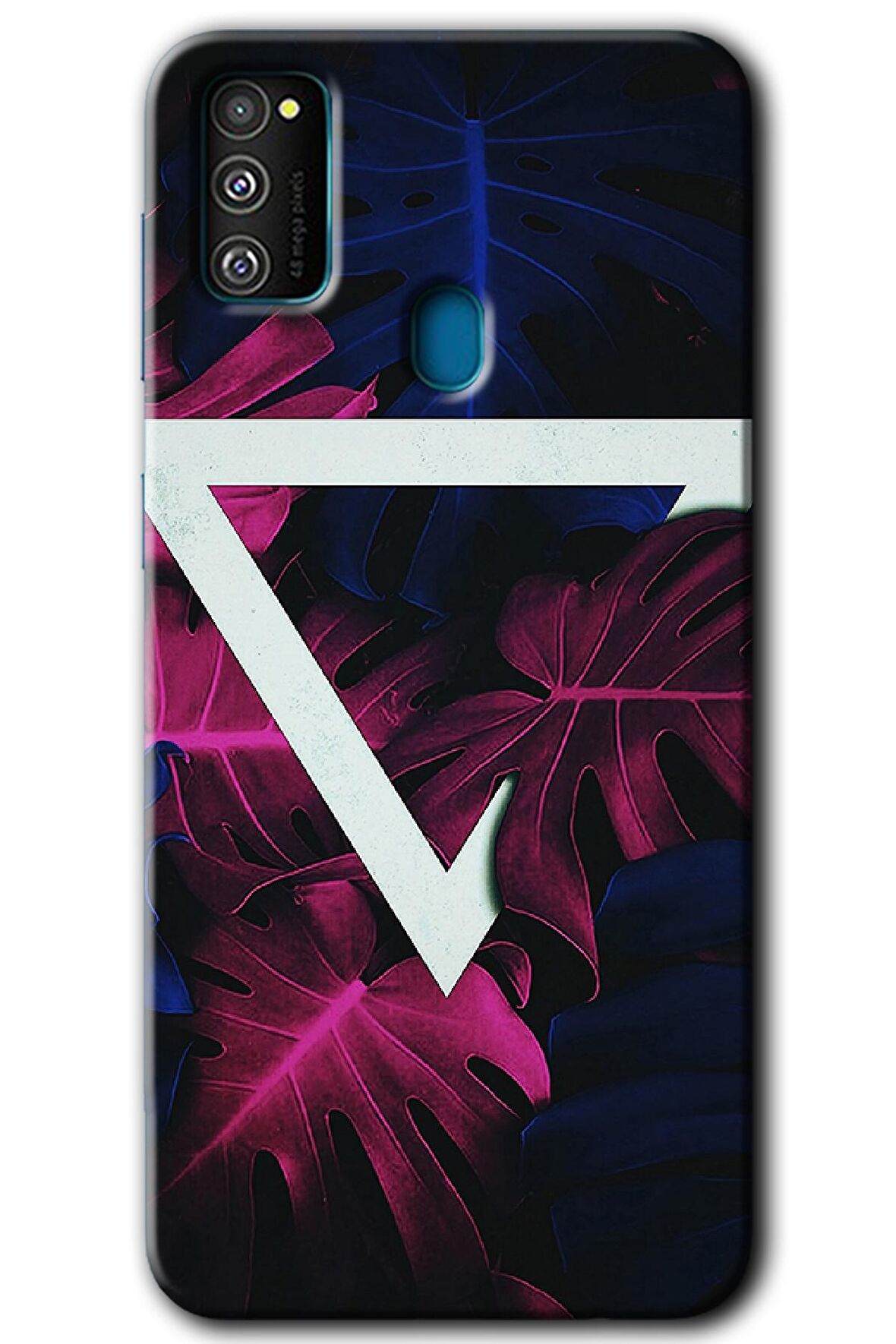 Galaxy M30s Kılıf HD Desen Baskılı Arka Kapak - Mekanik Yaprak 