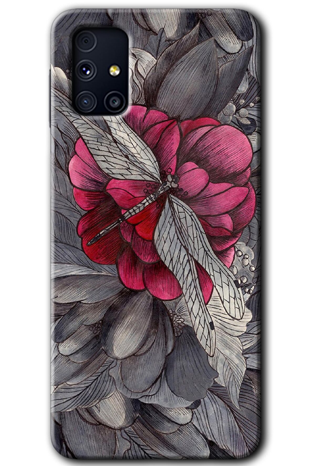Galaxy M31s Kılıf HD Desen Baskılı Arka Kapak - kelebek Ömrü 