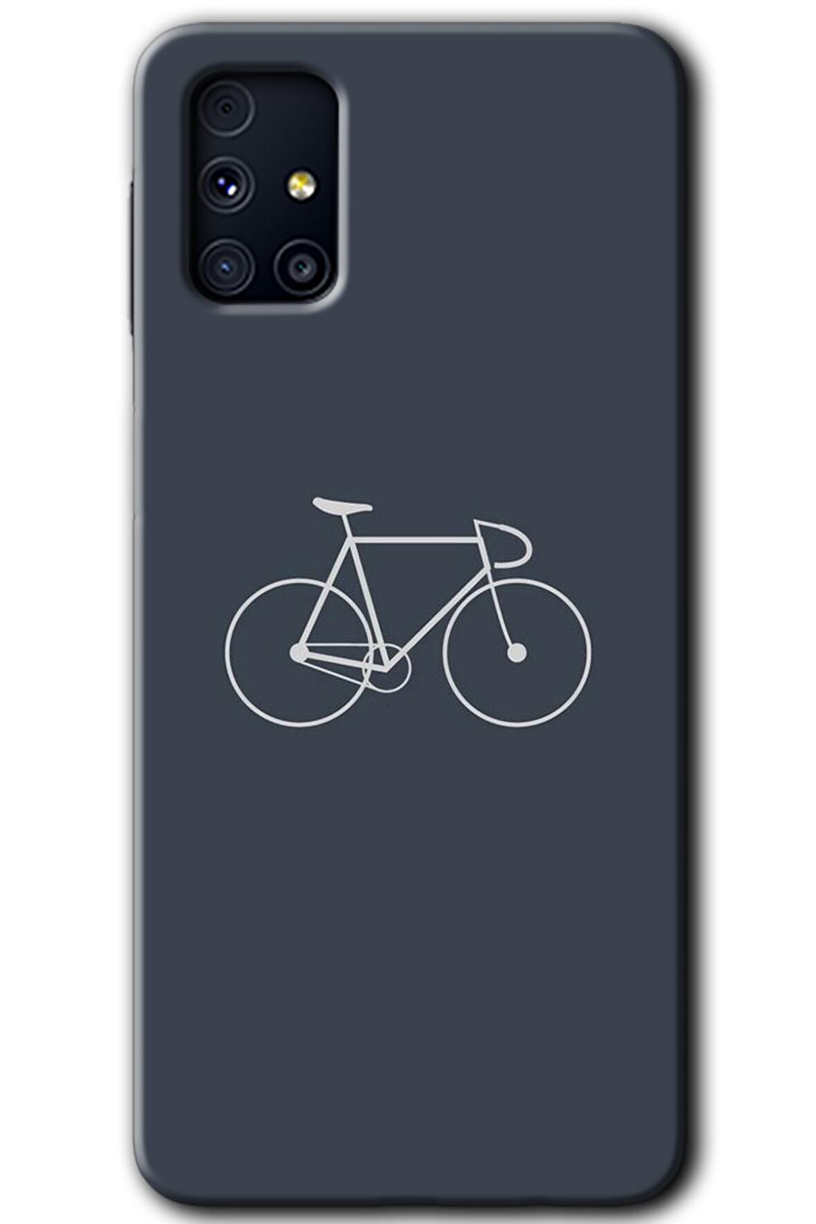 Galaxy M31s Kılıf HD Desen Baskılı Arka Kapak - Bike 