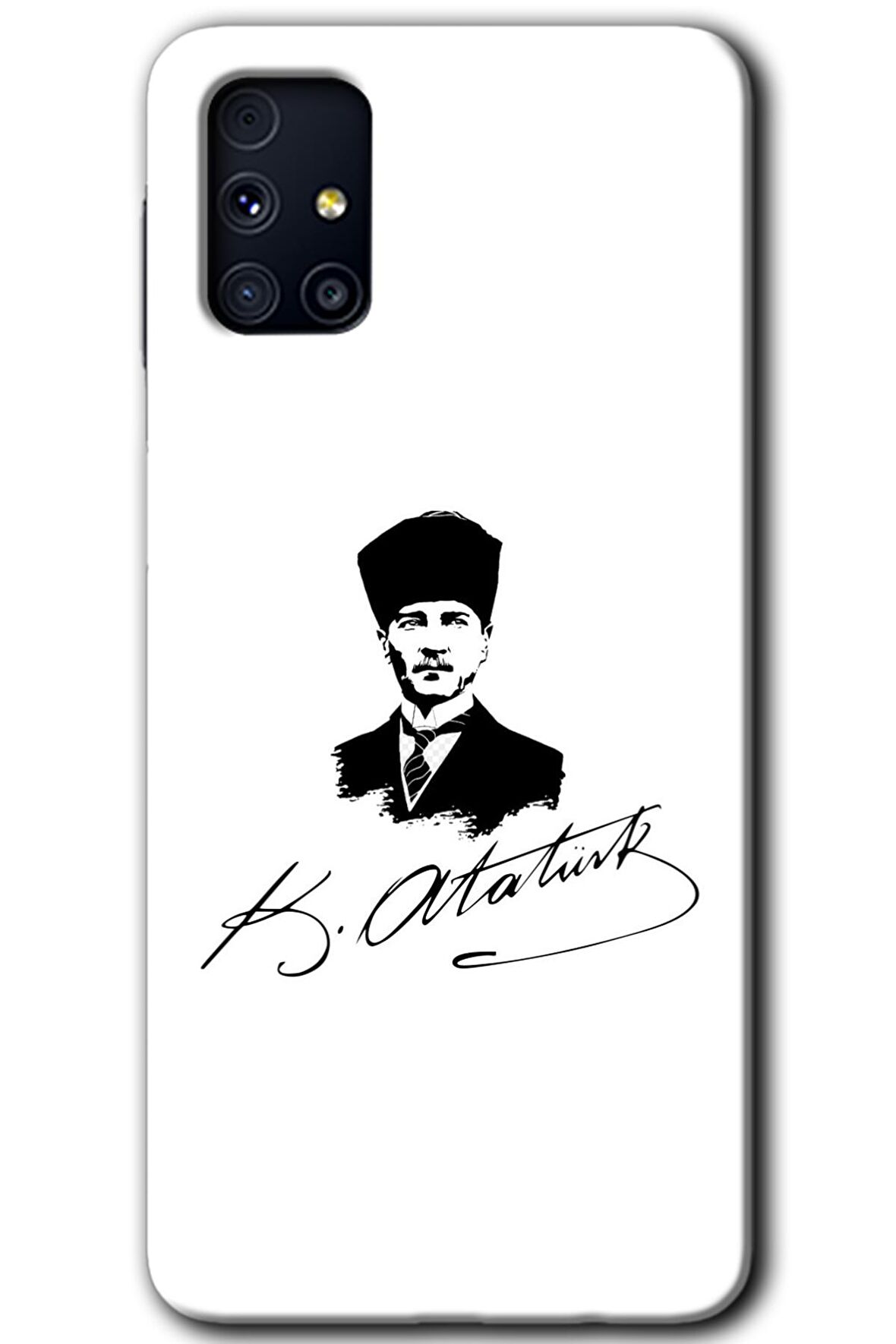 Galaxy M31s Kılıf HD Desen Baskılı Arka Kapak - Kemal Atatürk İmza 