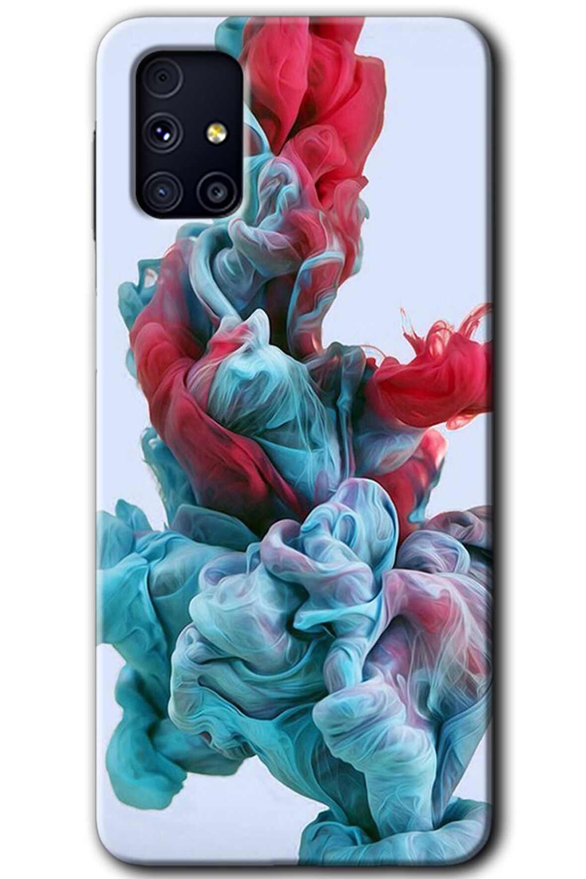 Galaxy M31s Kılıf HD Desen Baskılı Arka Kapak - Renkli Karışım 